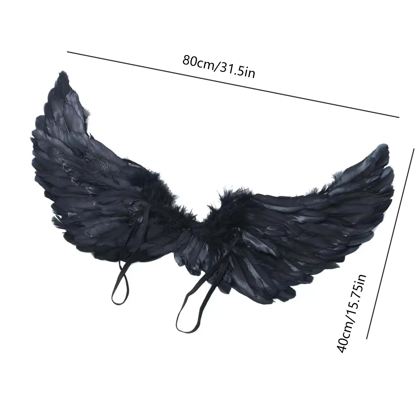 Halloween Cosplay Wings Black White Angel Wings Game LOL Soraka Star Guardian Cosplay Props Carnival Party Show Devil Wing