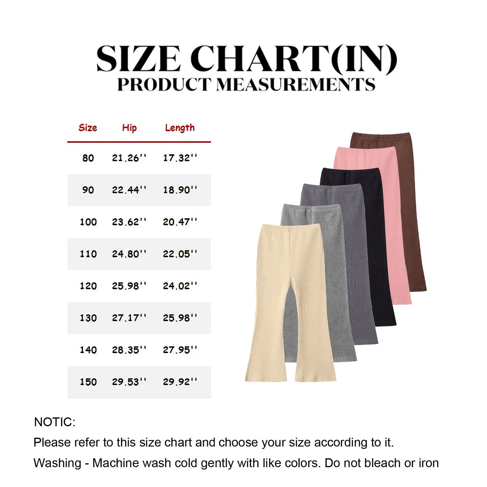 Girls Flare Leggings Cotton Flare Pants For Girls High Waisted Boot Cut Yoga Pants Kids Bell Bottoms Leggings