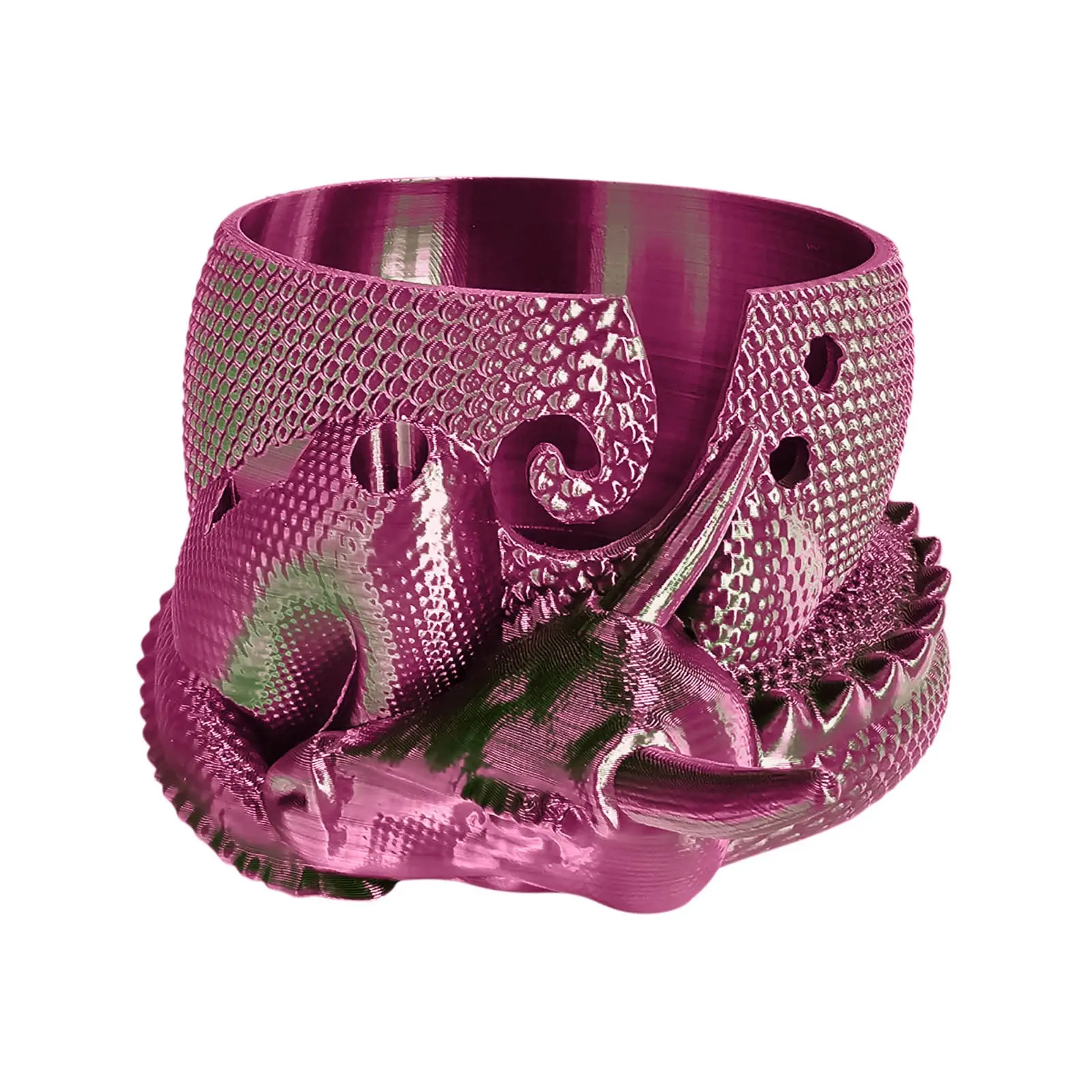 3D Printed Yarn Organizer Bowl Creative Knitting Bowl Dragon and Egg Yarn Storage Organizer Crochet Yarn Holder Yarn Organizer