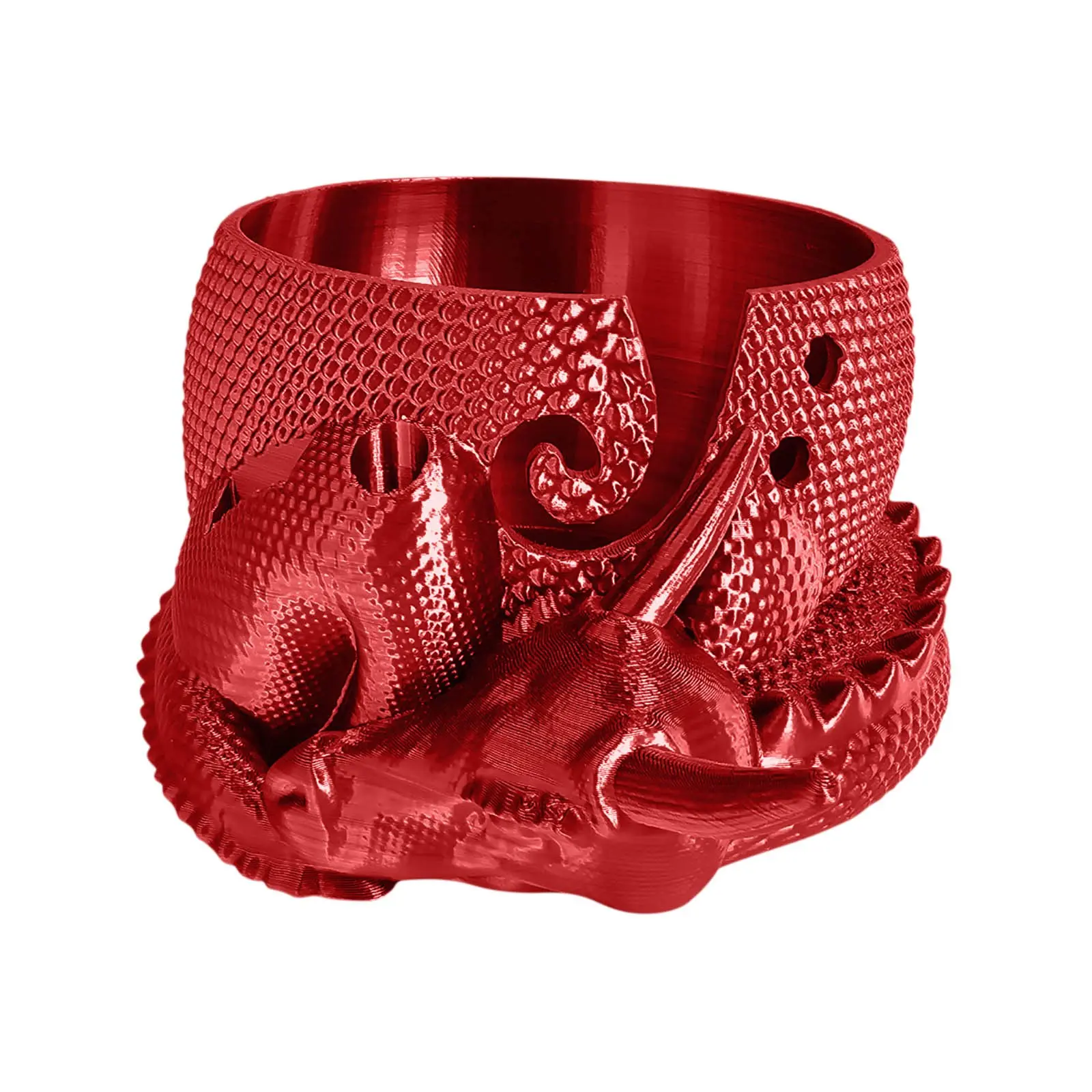 3D Printed Yarn Organizer Bowl Creative Knitting Bowl Dragon and Egg Yarn Storage Organizer Crochet Yarn Holder Yarn Organizer