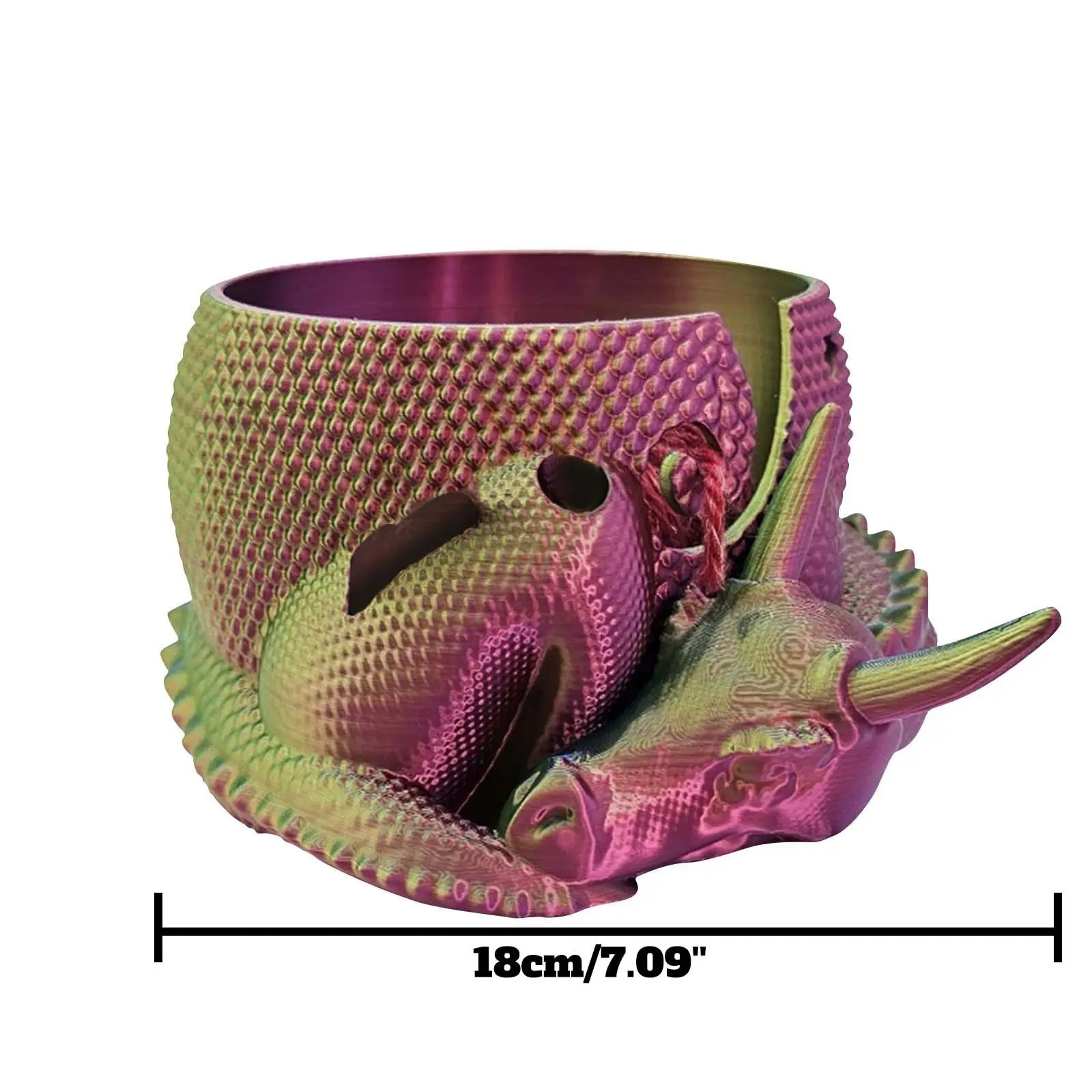 3D Printed Yarn Organizer Bowl Creative Knitting Bowl Dragon and Egg Yarn Storage Organizer Crochet Yarn Holder Yarn Organizer