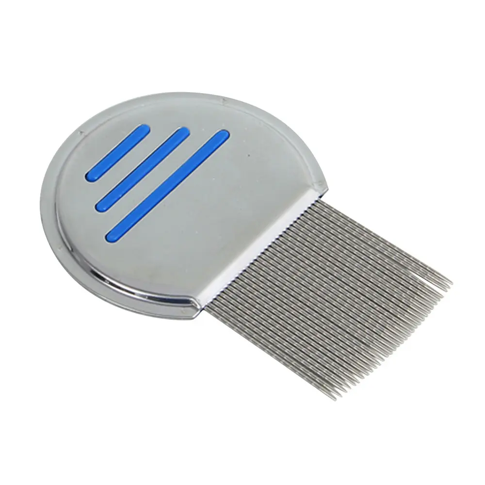 1pcs High Quality Terminator Lice Comb Nit Free Kids Hair Rid Headlice Stainless Steel Metal Teeth Remove Nit Brush Free Ship