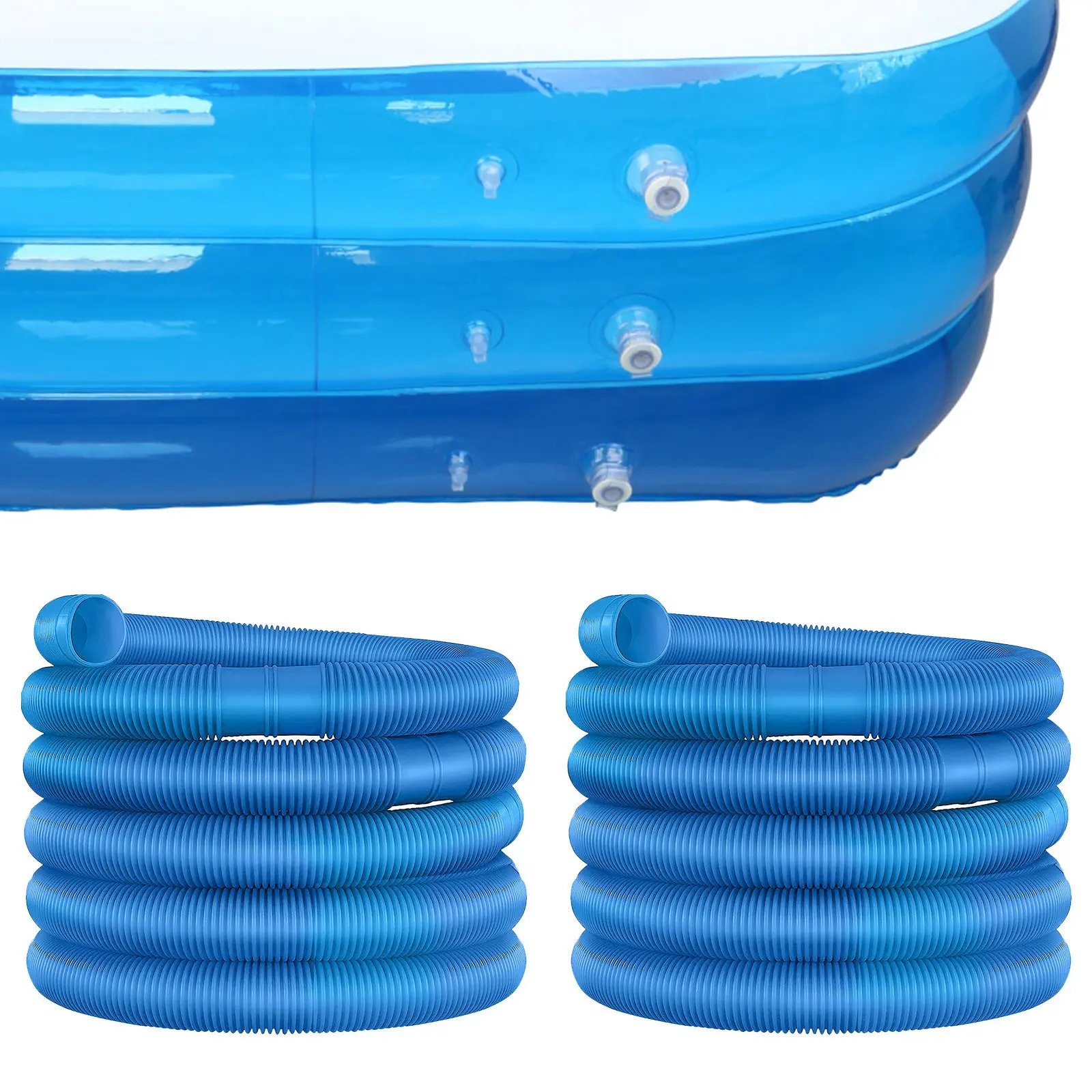 Pool Hose 6*32mm underground swimming pool water Cleaning Replacement fittings pipe Vacuum cleaner drain pipe Blue drain pipe