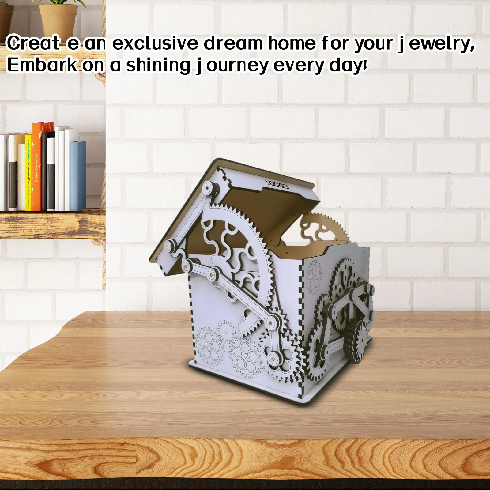 Wooden Wedding Card Box Wedding Decoration Supplies DIY Mr&Mrs Couple Flower Pattern Envelope Sign Cards Wood Box