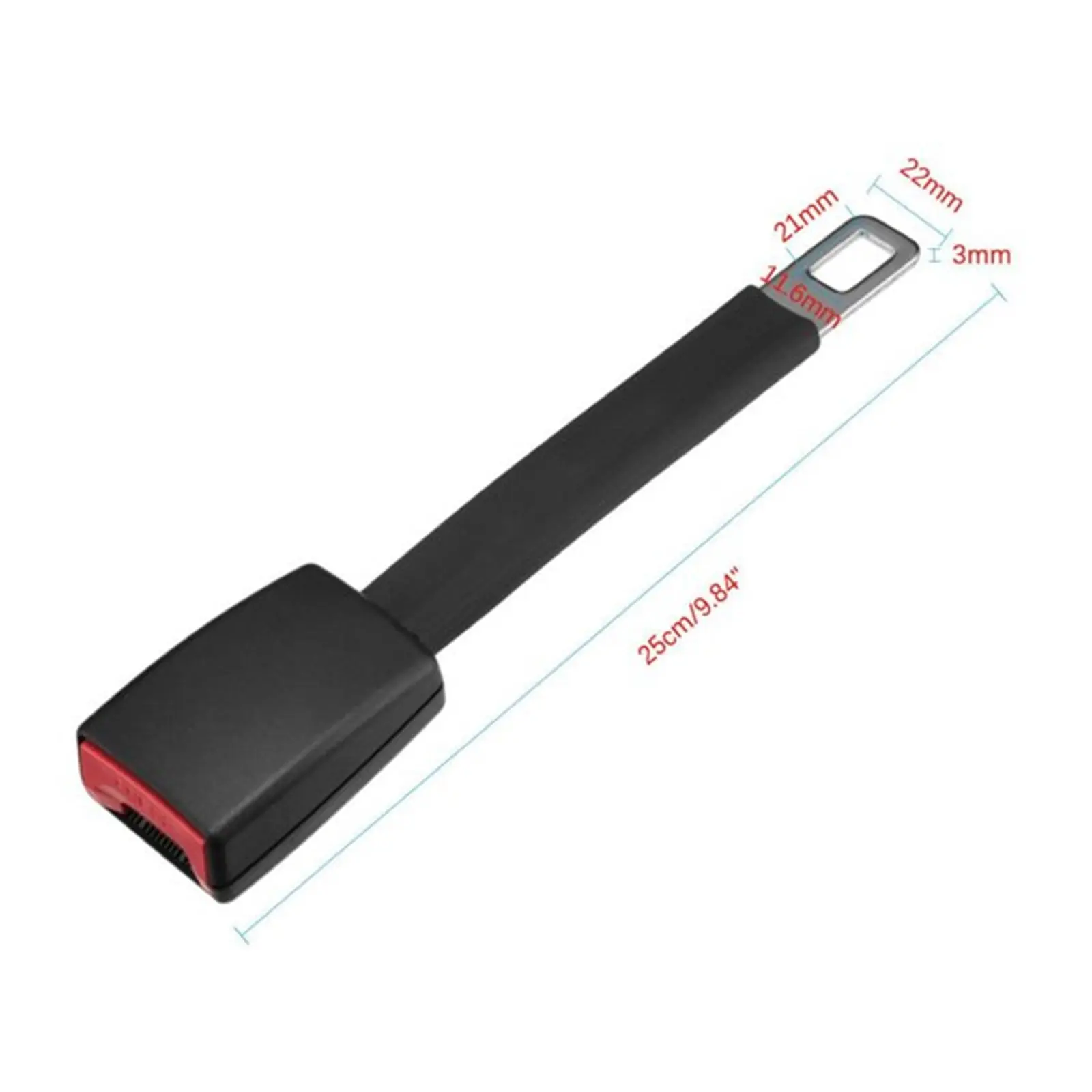 2PCS Car Seat Safety Belt Extender Clip Extension Auto Fasteners Buckle for Tongue Adapter Automotive Accessories Universal
