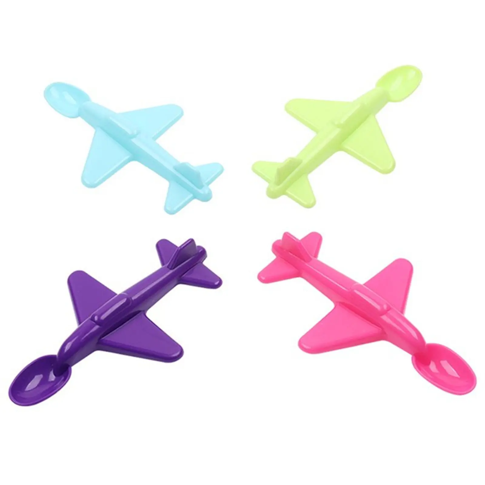 Airplane Shape Feeding Spoon For Baby Feeding Spoon Cute Tableware Safe Utensils Toddler Silicone Cutlery Training Spoon
