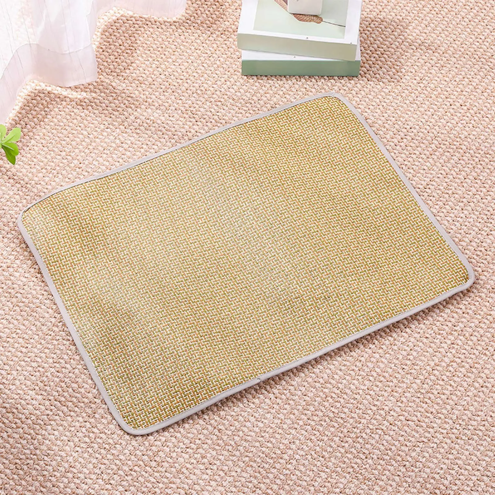 Summer Cooling Gel Pad for Dogs Cats Non Slip Pet Mat Heat Relief Washable Bamboo Bedding Indoor Outdoor Use