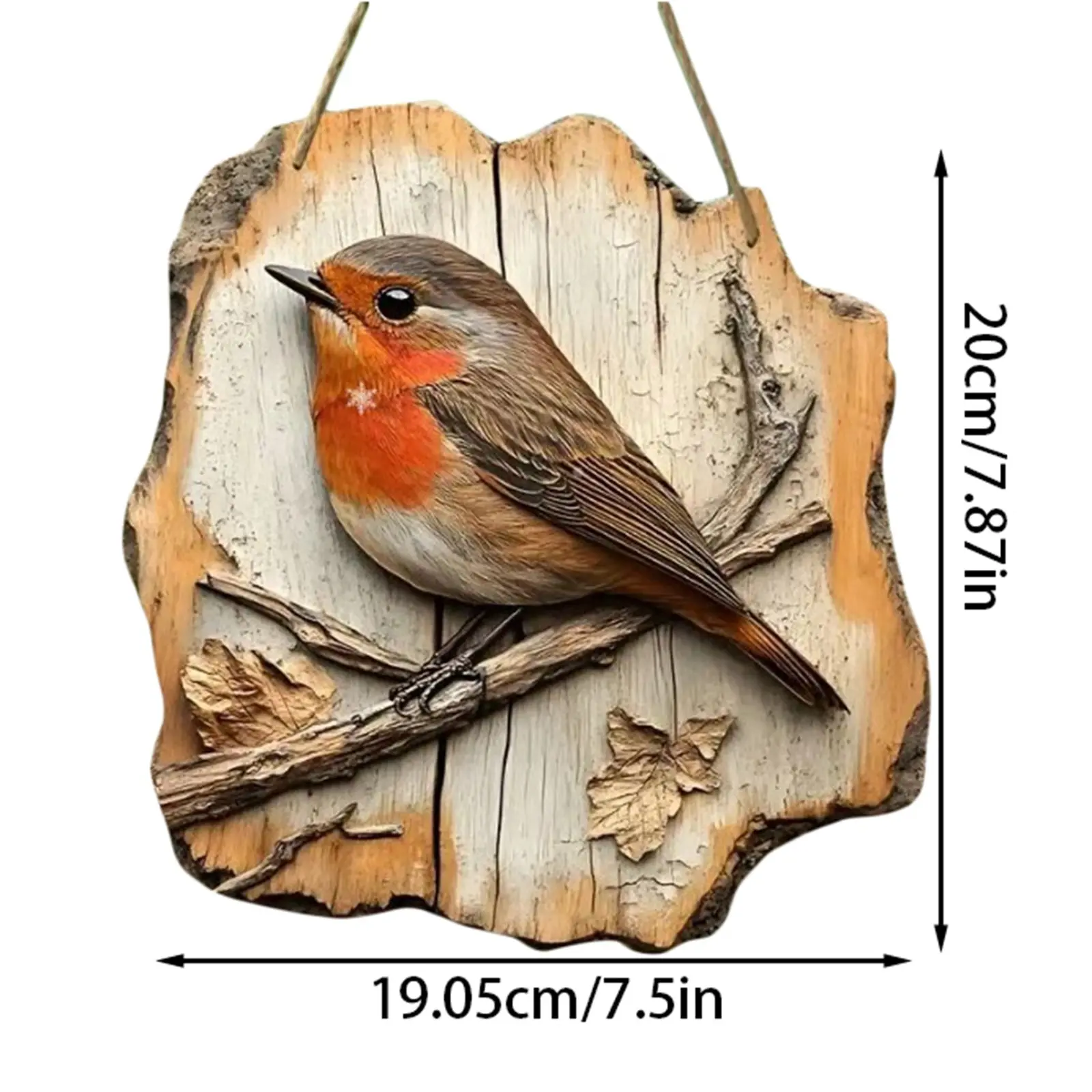 Vintage 2D Bird Wooden Signage 8in Farmhouse Wall Decoration Garden Flower Bird Market Porch Home Photo Background