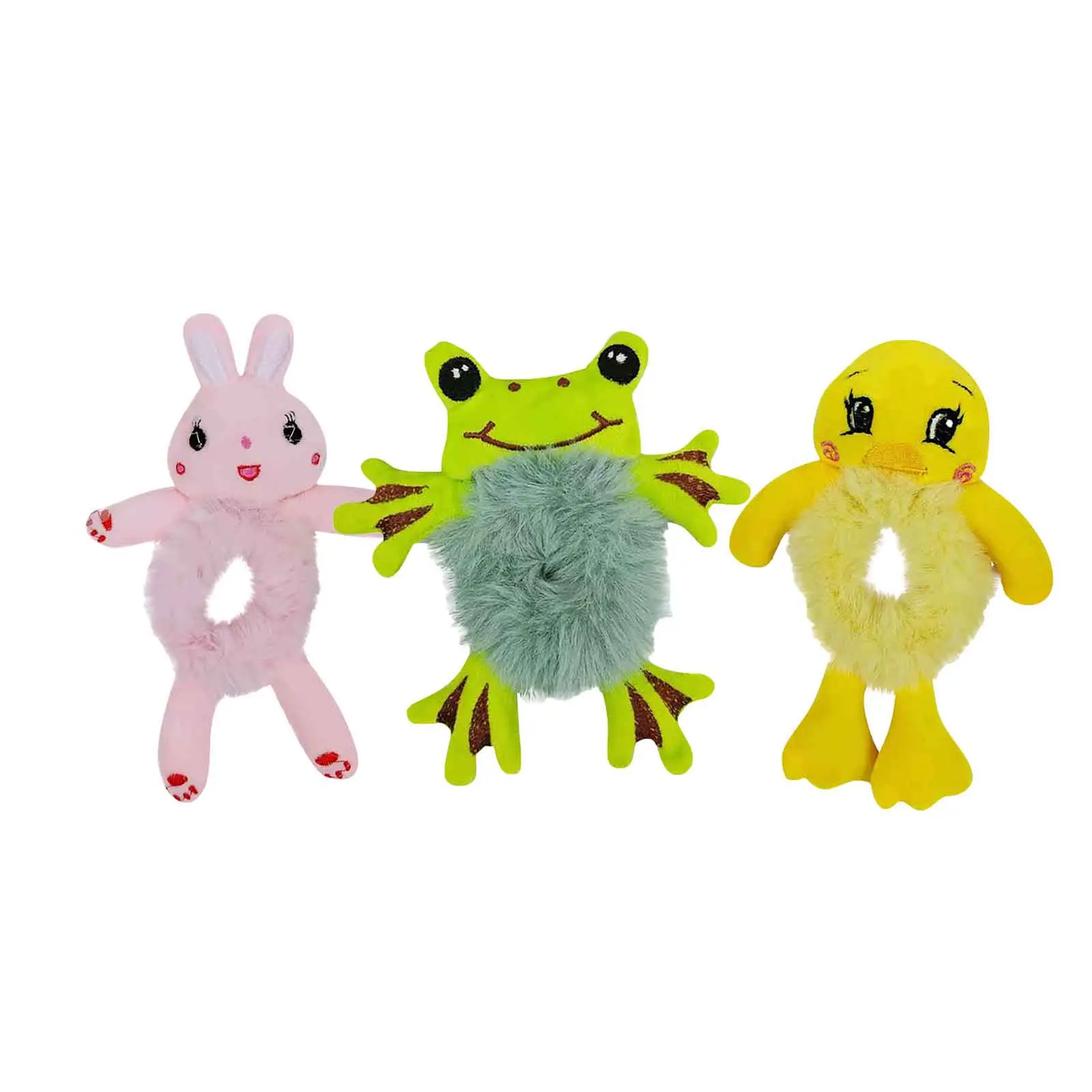 2023 Women's Fashion Plush Hair Tie Cute 3D Cartoon Tie Hair Headrope Horsetail Pouch