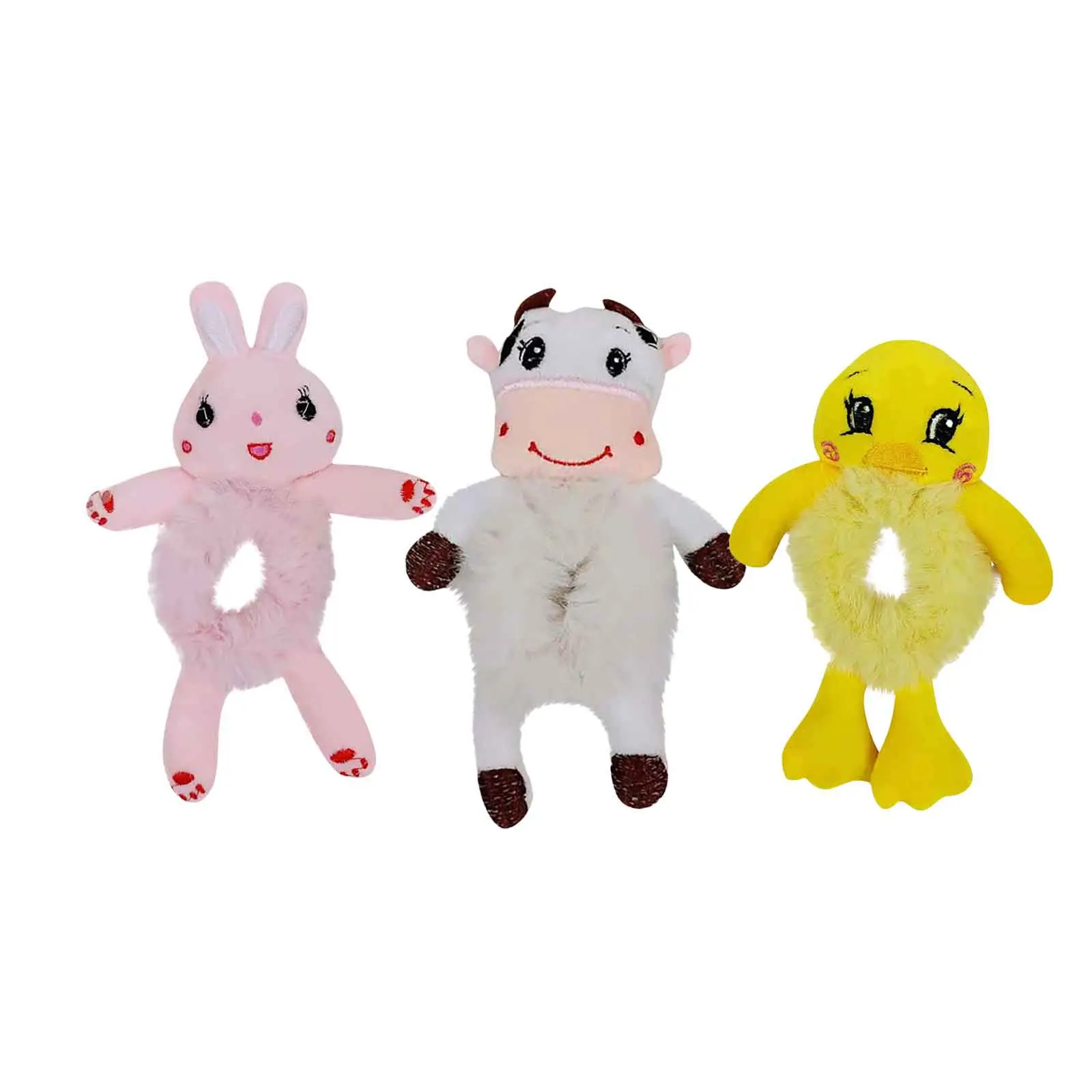 2023 Women's Fashion Plush Hair Tie Cute 3D Cartoon Tie Hair Headrope Horsetail Pouch