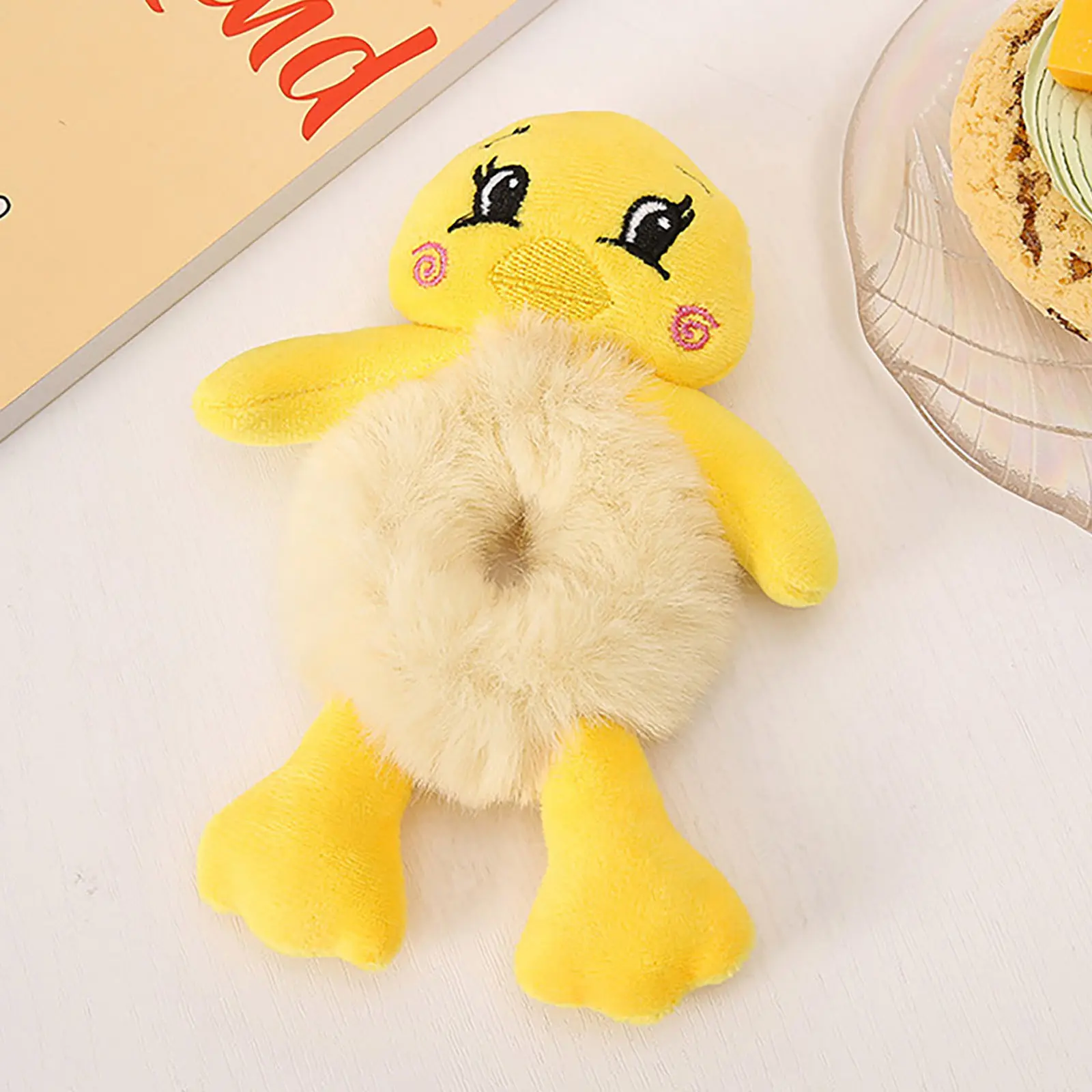 2023 Women's Fashion Plush Hair Tie Cute 3D Cartoon Tie Hair Headrope Horsetail Pouch