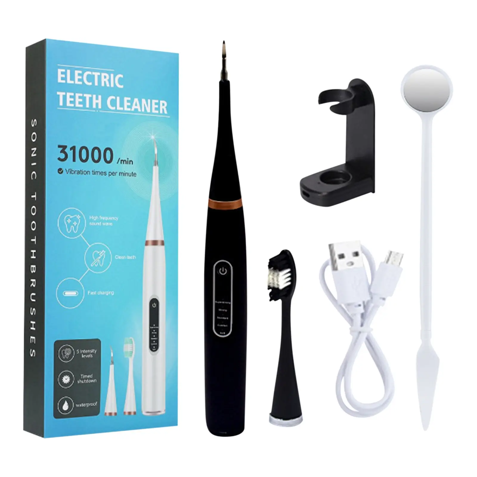 Ultrasonic Portable Electric Dog Toothbrush Professional Plaque Calculus Removal Teeth Whitening for Pet Dental Care