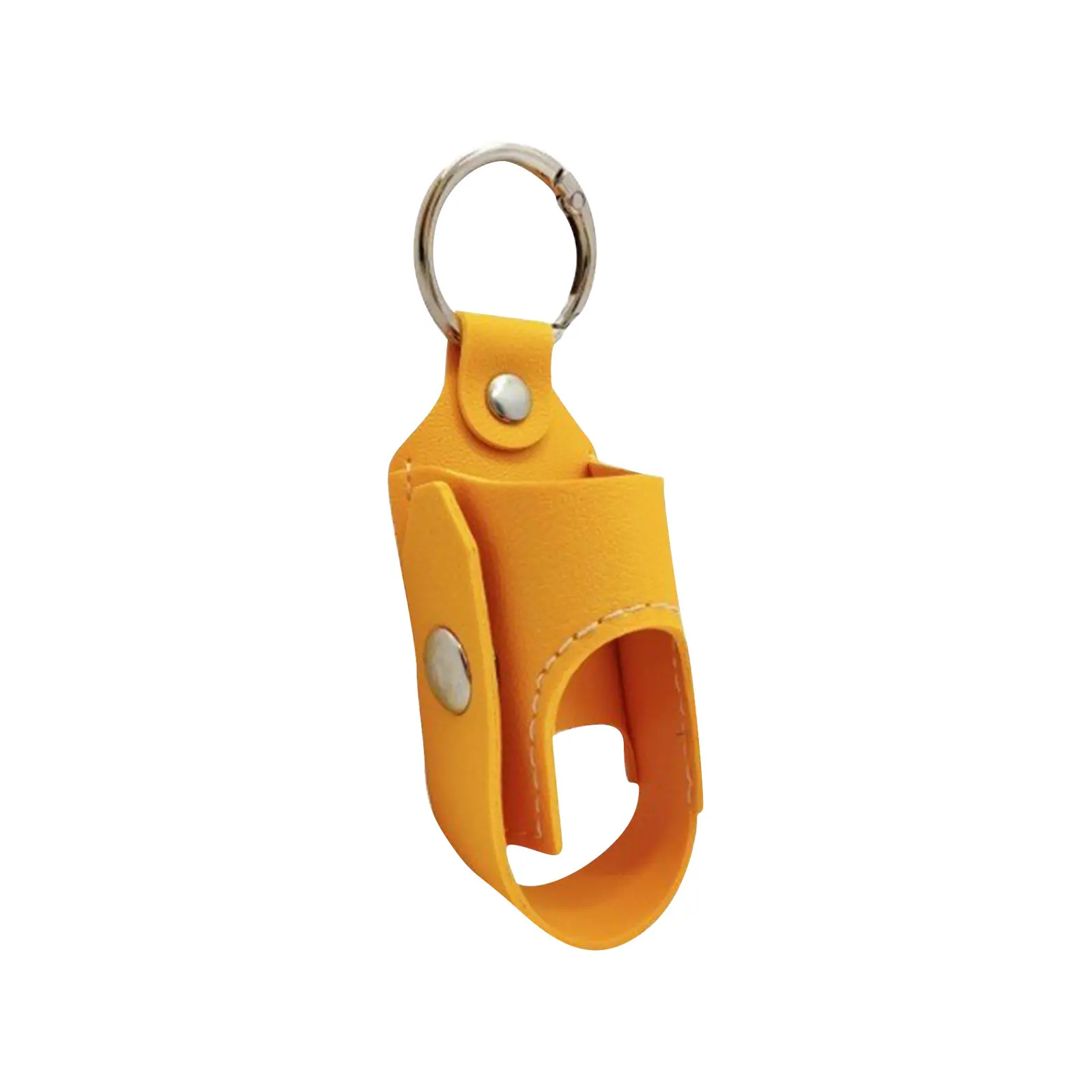 Portable Inhaler Holder Outdoor L-shaped Leather Inhaler Case Keychain for breath spray bottle storage protection bag Tool