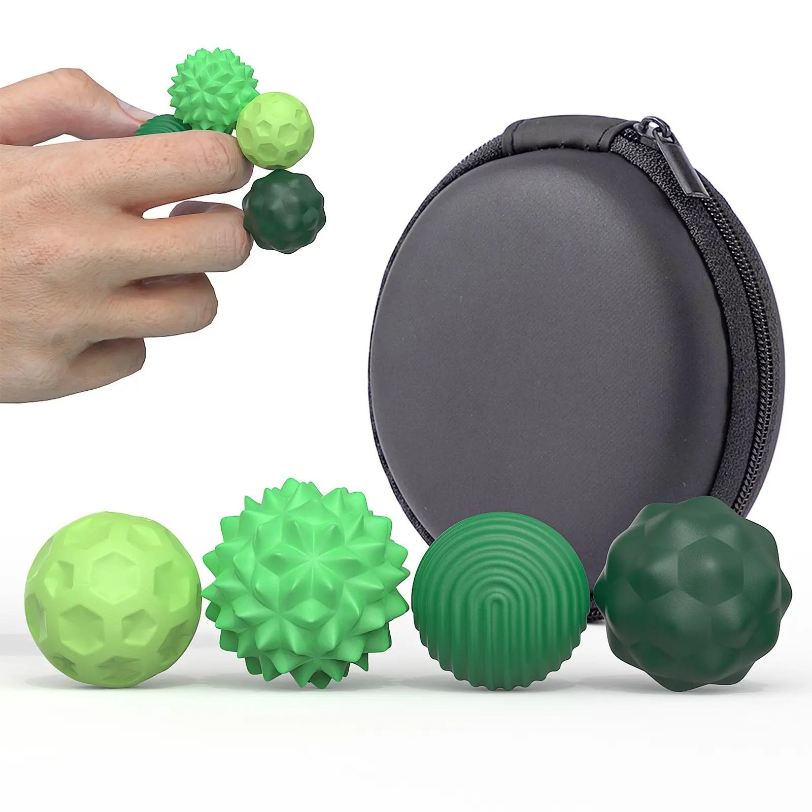 Sensory Activity Kids Fidget Toys Large Size Silicone Magnetic Ball Autism Calming Adults Anti-Stress Fidgeting Gifts for Adults