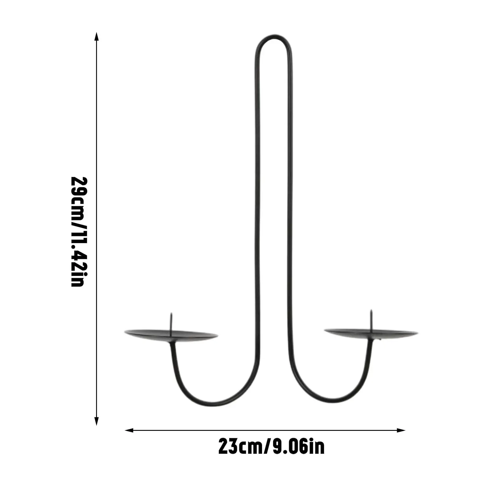 Iron Candle Holder Libra Style Wall Hanging Candle Sconce Decorative Candle Tray For Living Room Dining Room Home Decor