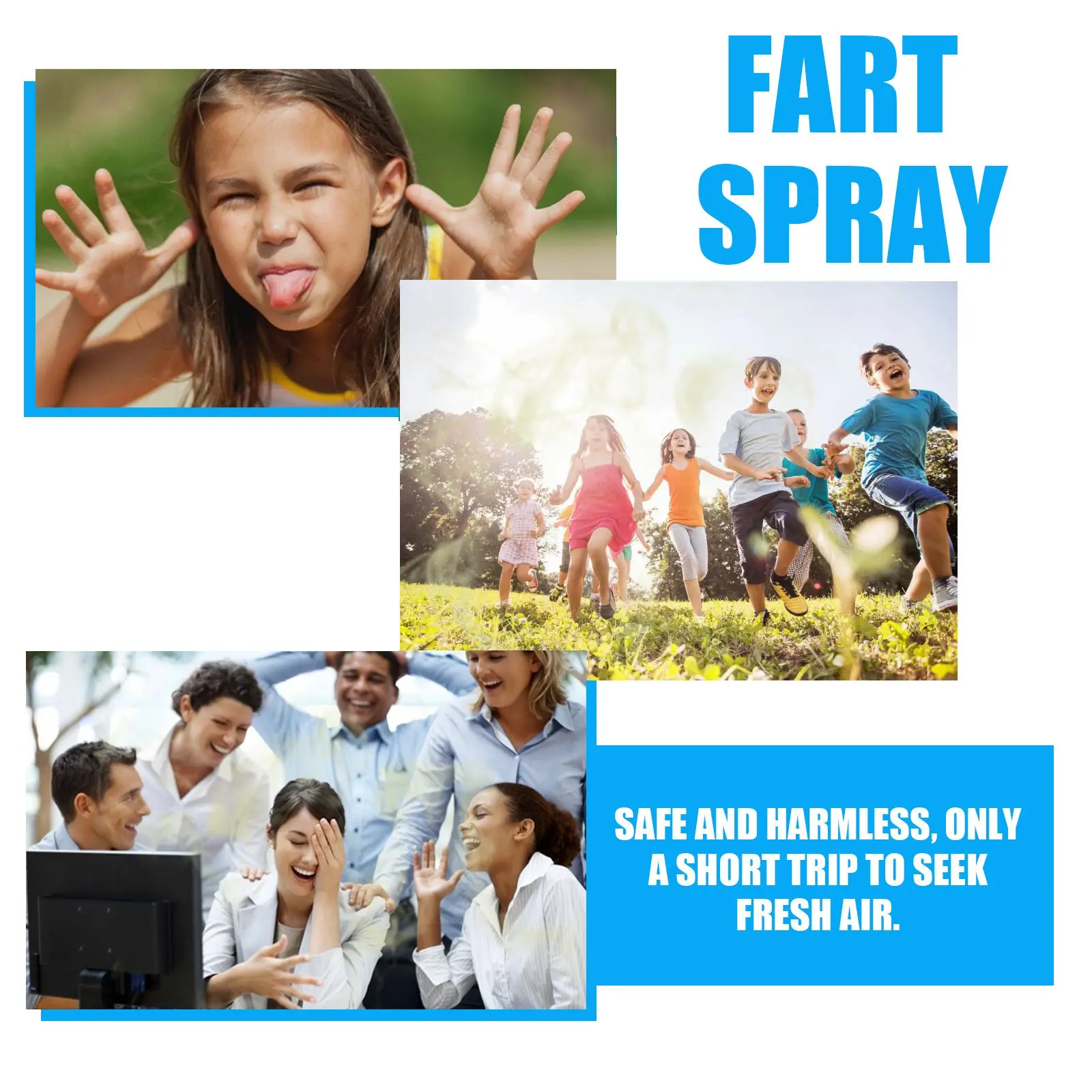 60ml Fart Spray Prank Joke Plastic Fart Gag Spray Party Supplies Spoof Odor Spray for Adults Kids Non Toxic Halloween Funny Toys