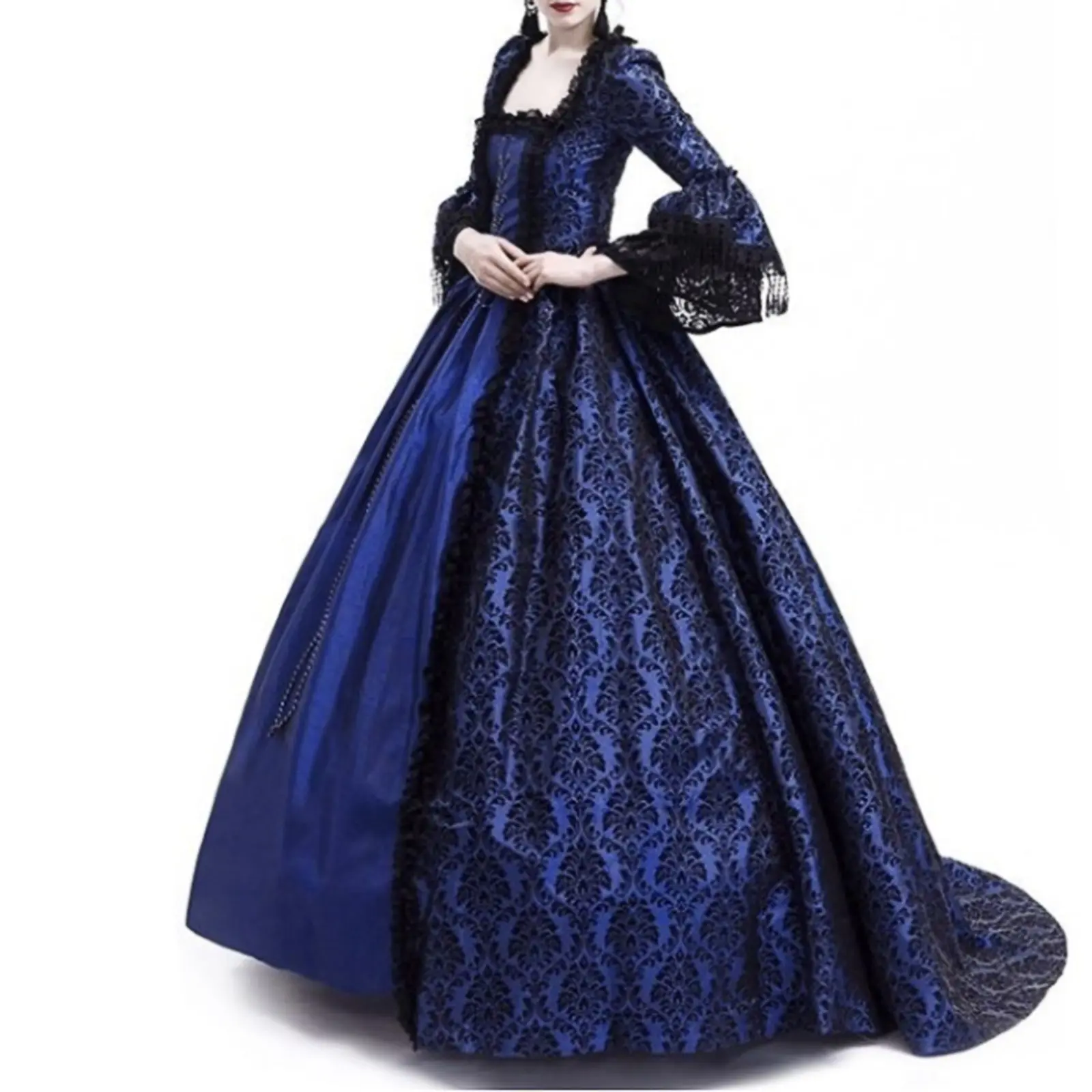Halloween costume for adult women Medieval Cosplay Costumes Vintage Gothic Halloween suit 할로윈 코스튬 disfraz halloween para mujer