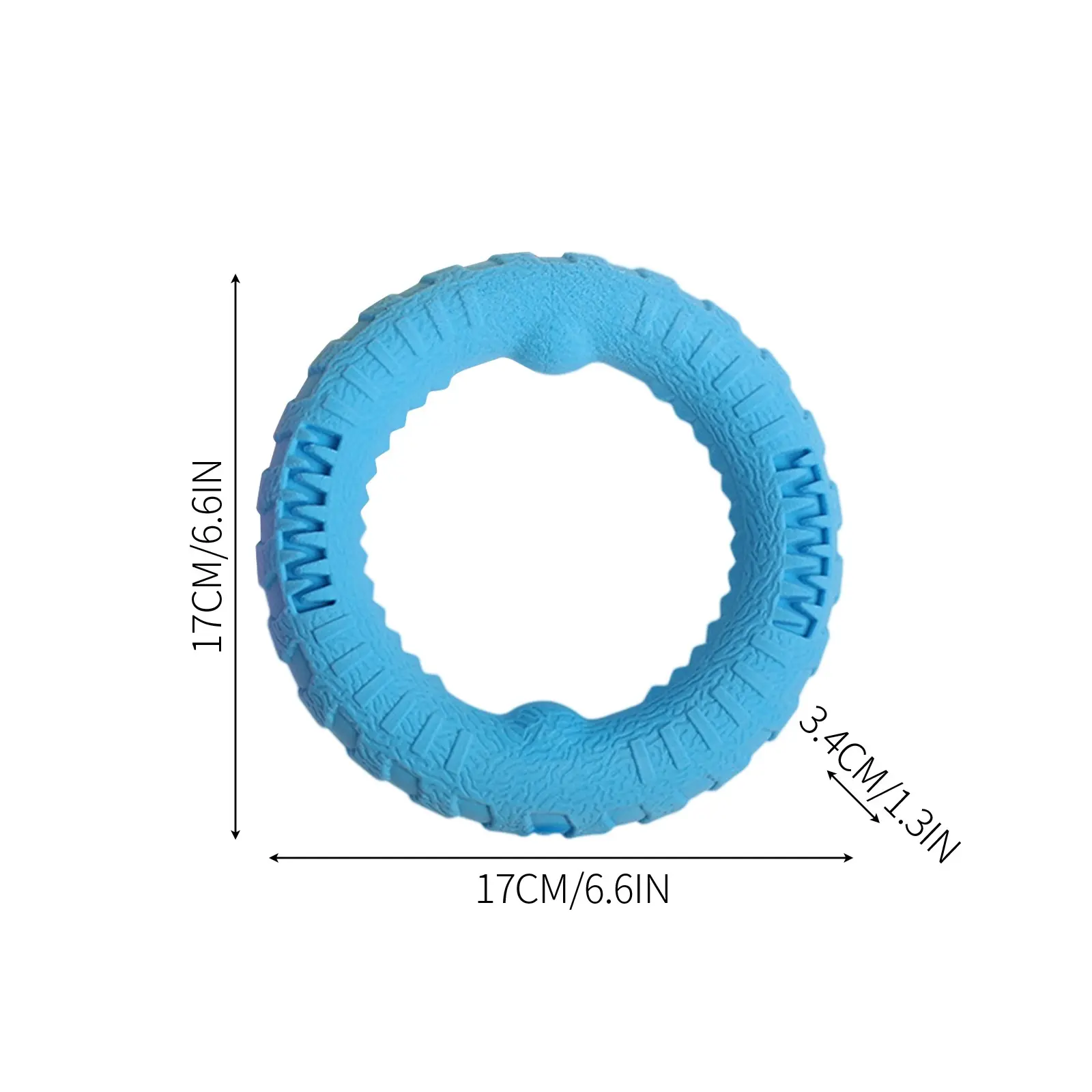 Floating Water Dog Toys Pet Flying Disk Training Ring Interactive Toy Puller Resistant Aggressive Chewing for Small Medium Dogs