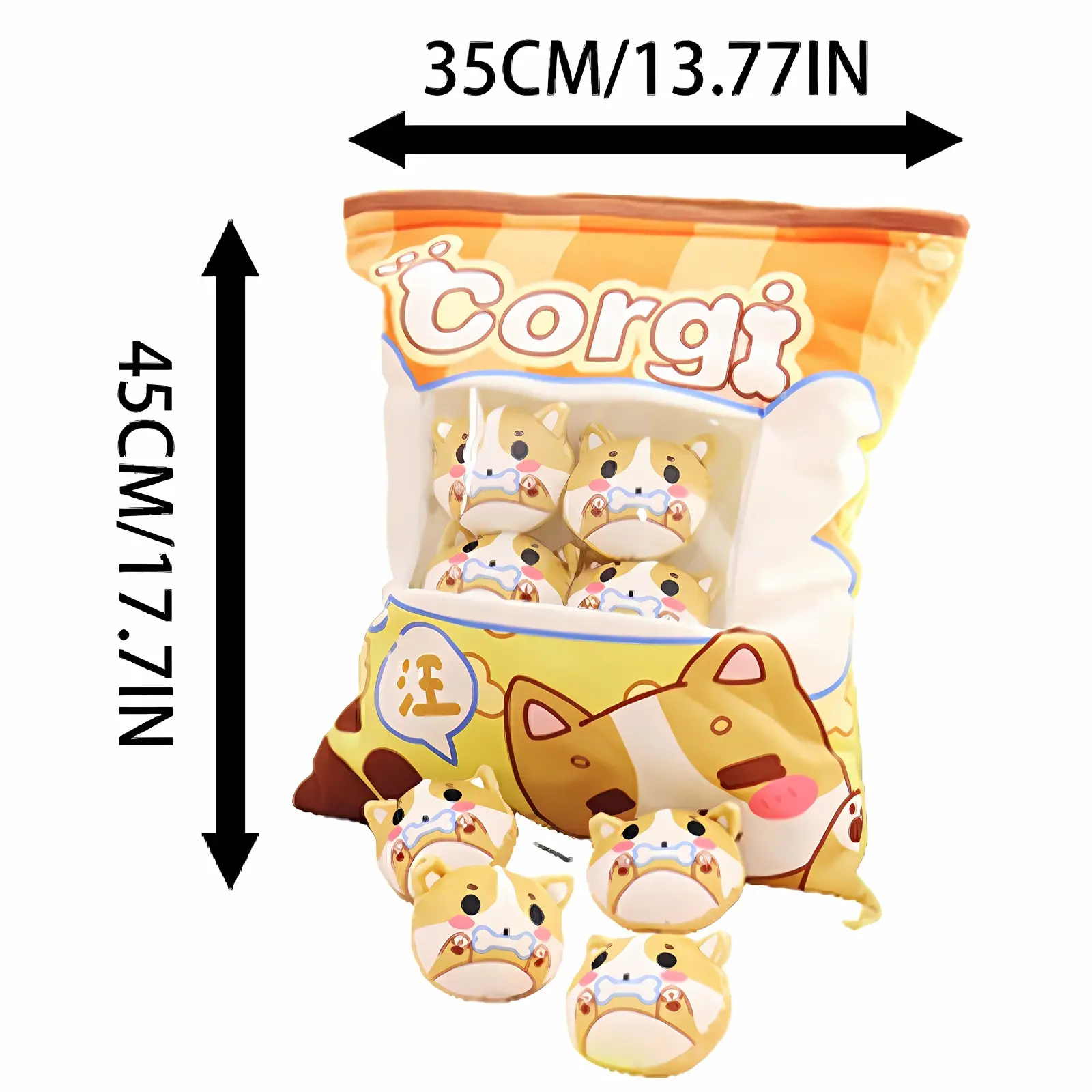 Cartoon A Bag Of Snacks Doll Throw Pillow Internet Celebrity Ins Snack Bag Plush Toy Creative Office Pillow Lovely Holiday Gifts
