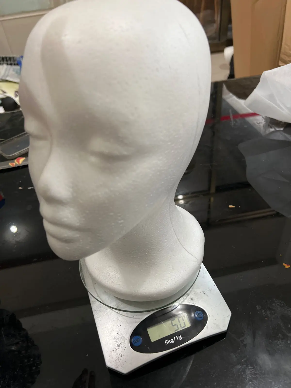 Female Styrofoam Mannequin Manikin Head Model Foam Wig Hair Glasses Display