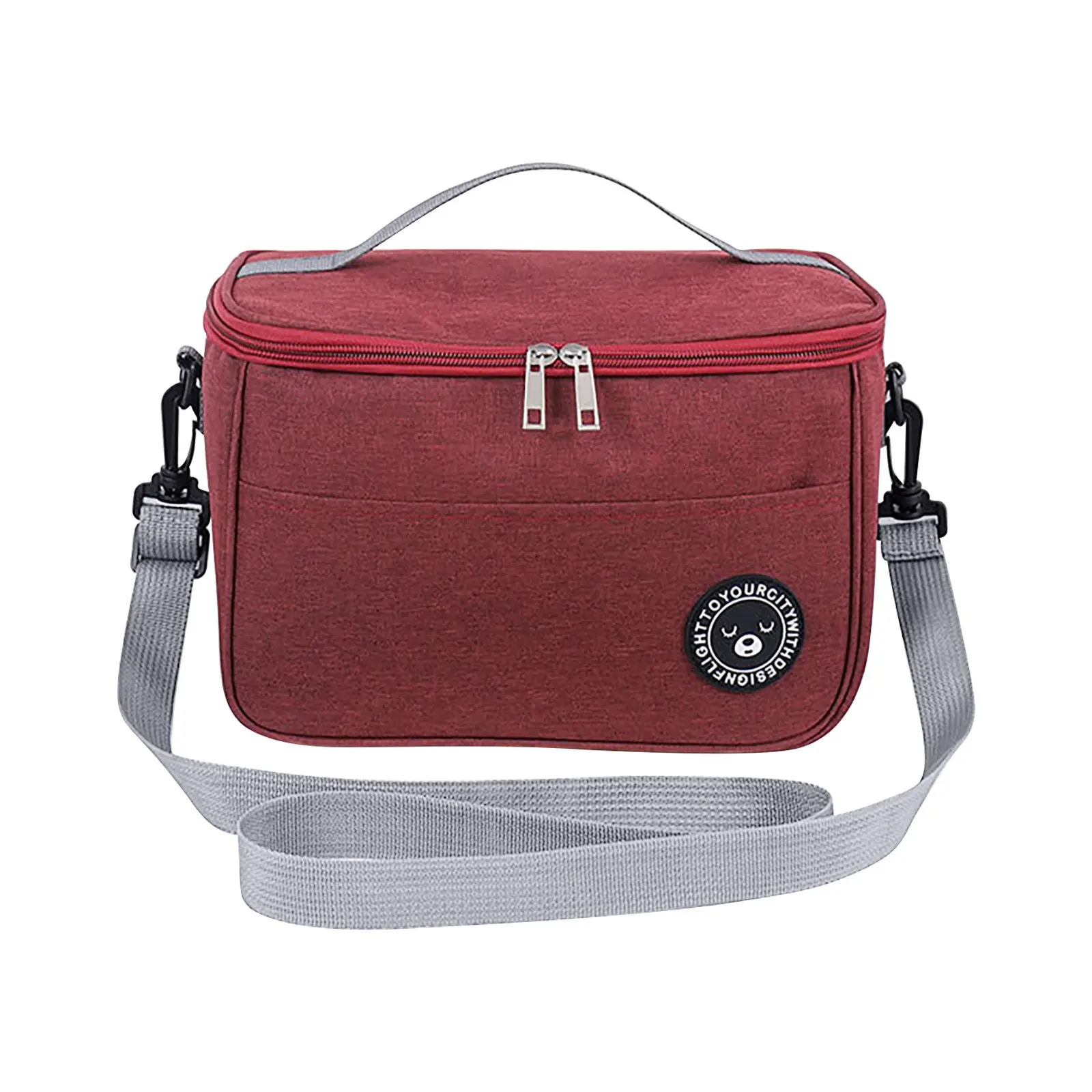 Portable Picnic Bag Thermal Insulated Lunch Box Tote Cooler Handbag Waterproof Backpack Bento Pouch School Food Storage Bags