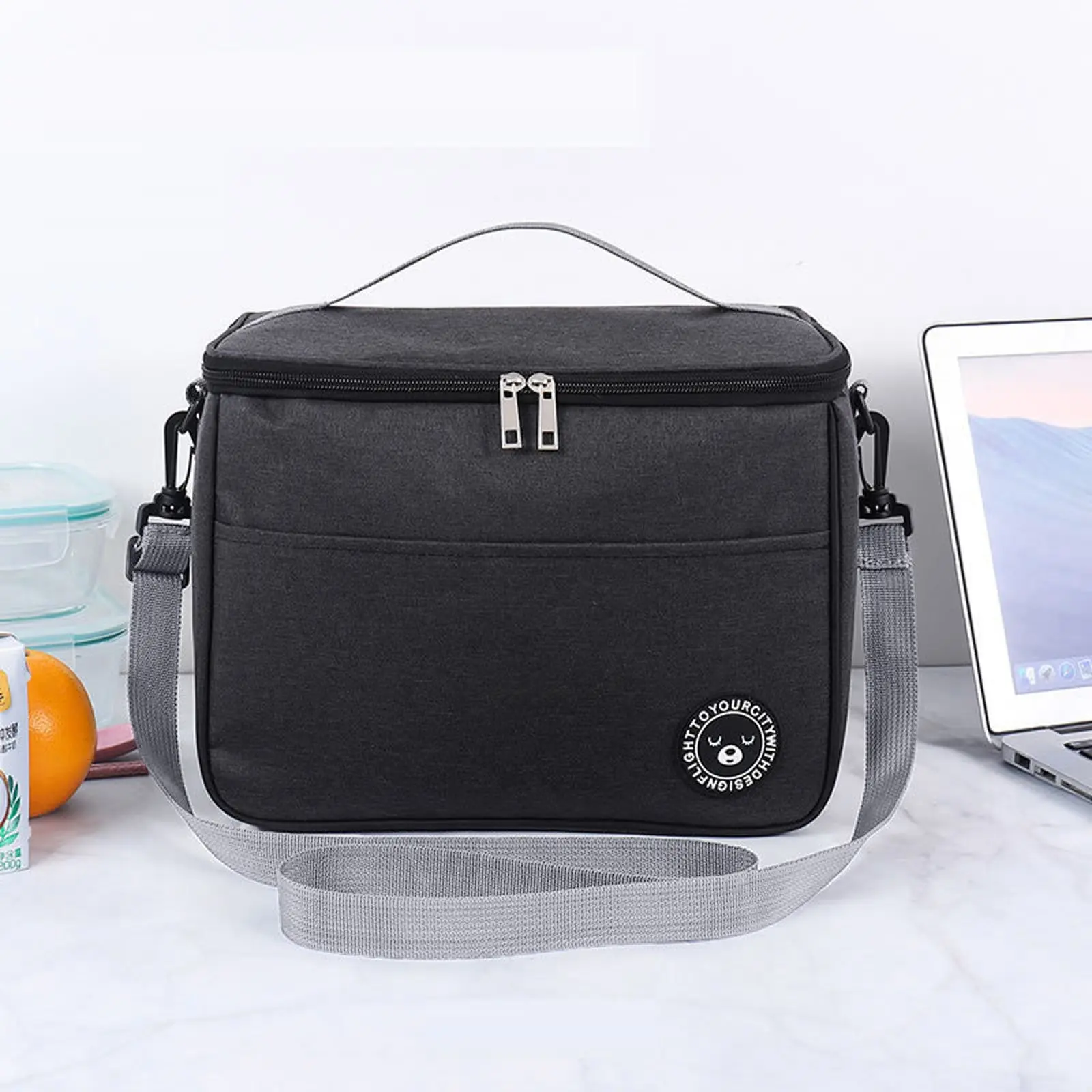 Portable Picnic Bag Thermal Insulated Lunch Box Tote Cooler Handbag Waterproof Backpack Bento Pouch School Food Storage Bags