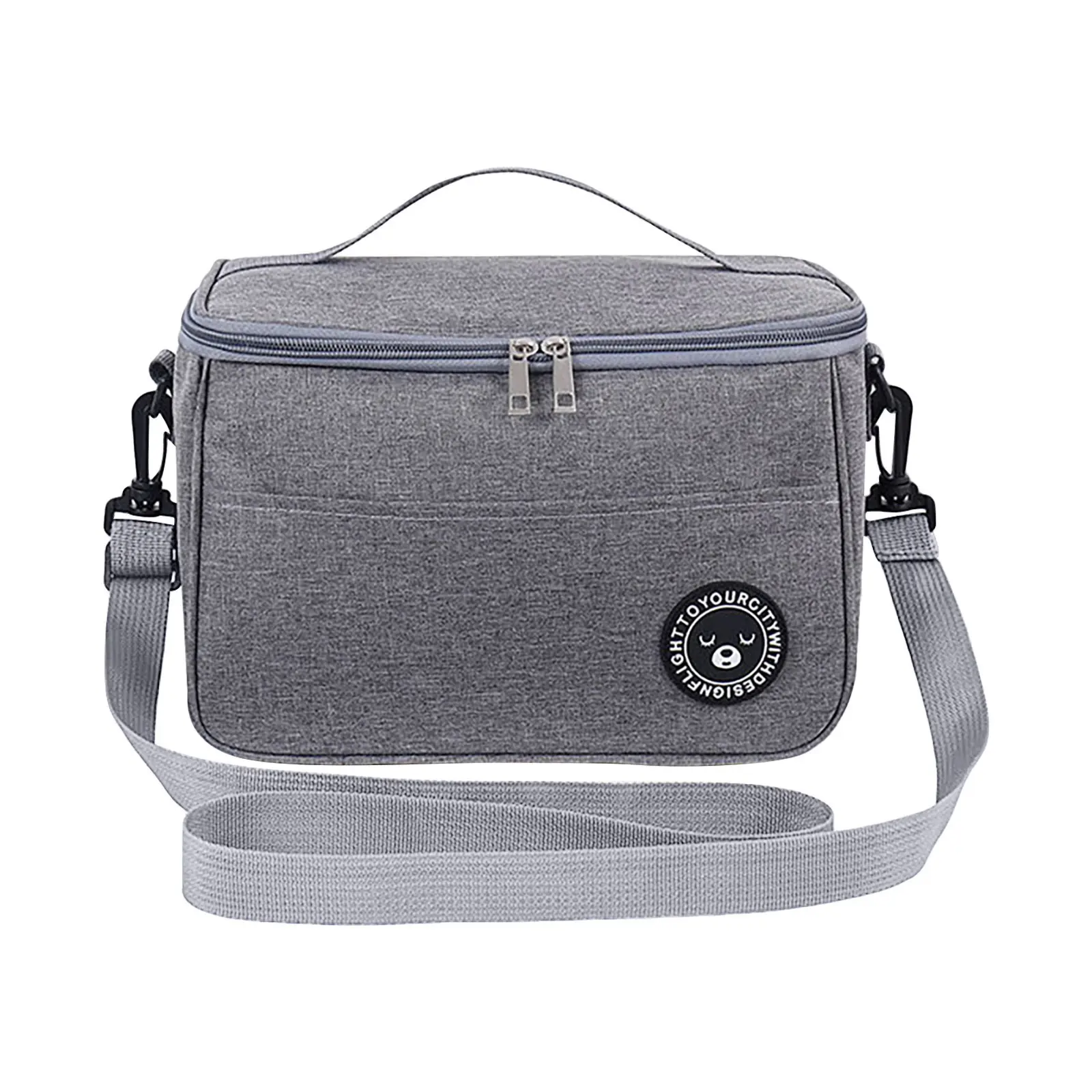 Portable Picnic Bag Thermal Insulated Lunch Box Tote Cooler Handbag Waterproof Backpack Bento Pouch School Food Storage Bags