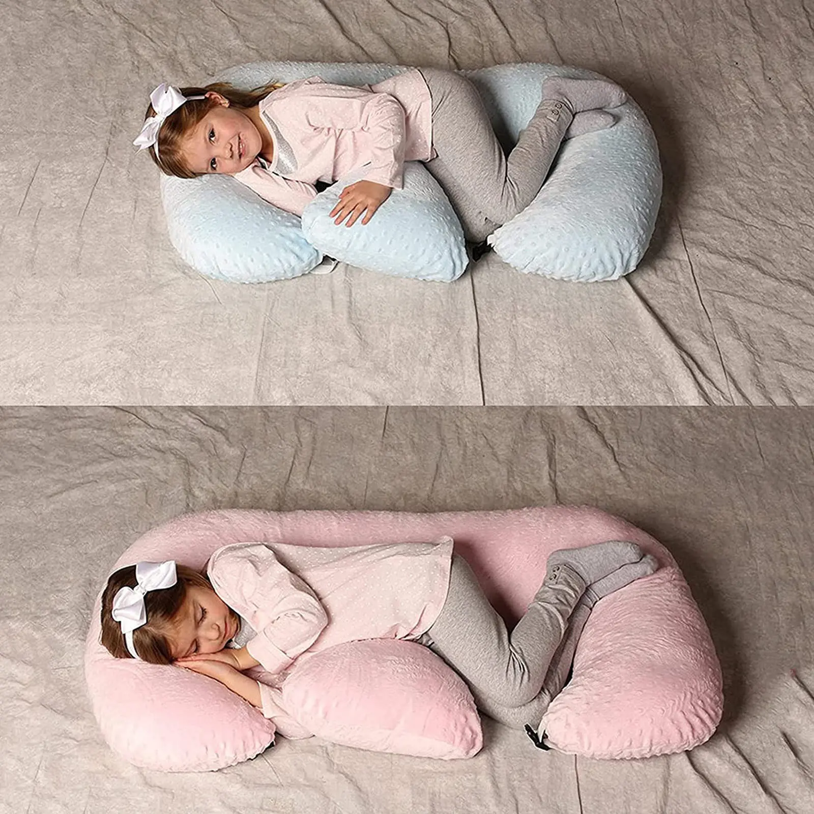 Pregnancy Pillow Twin Anti-spitting Feeding Waist Cushion Baby Pillow Multifunctional Nursing Pillow for Breastfeeding Mom