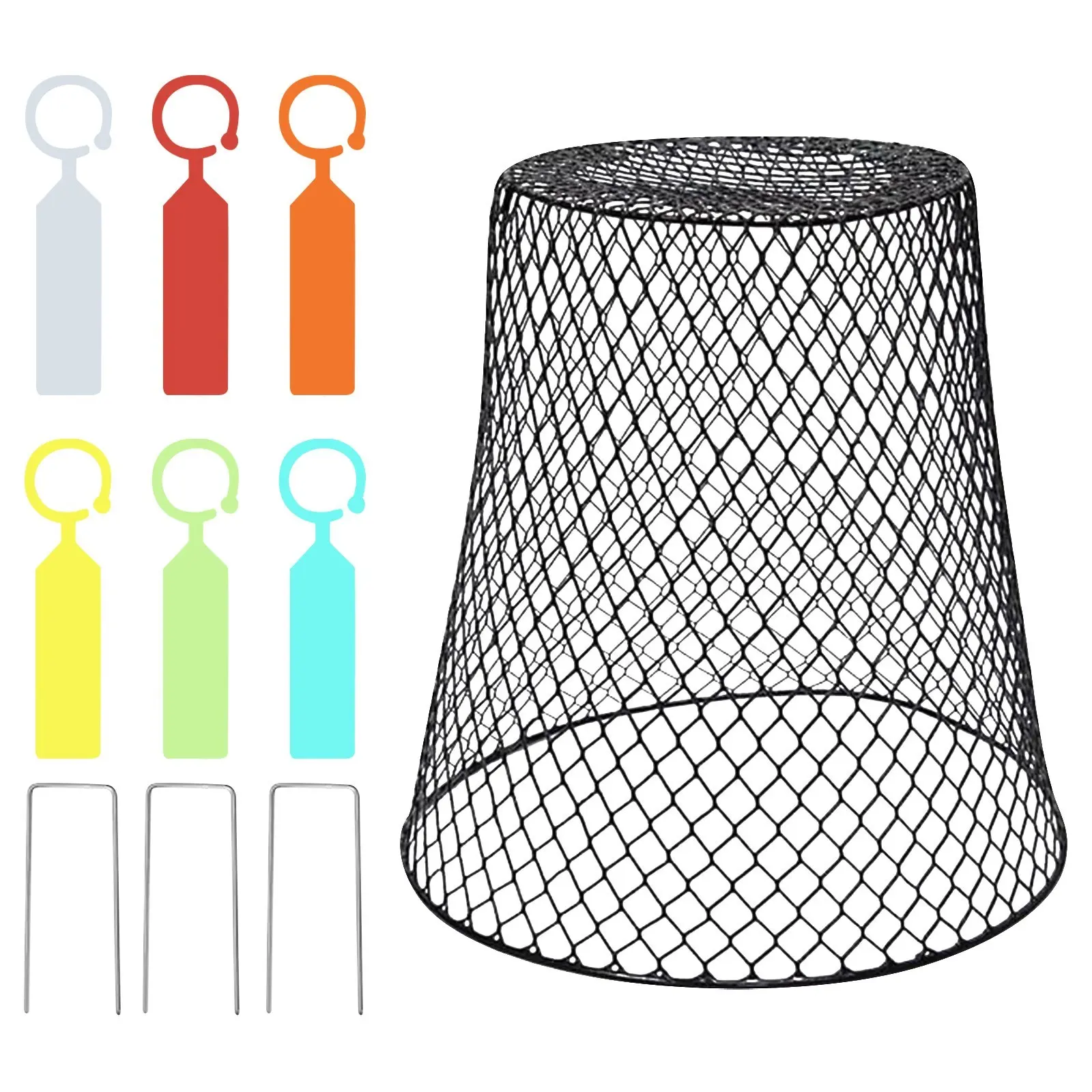 5/10pcs Wire Plant Protection Cover Garden Roof Seedlings Fruit And Vegetable Protection Cage Prevent Rabbits Chickens Squirrels