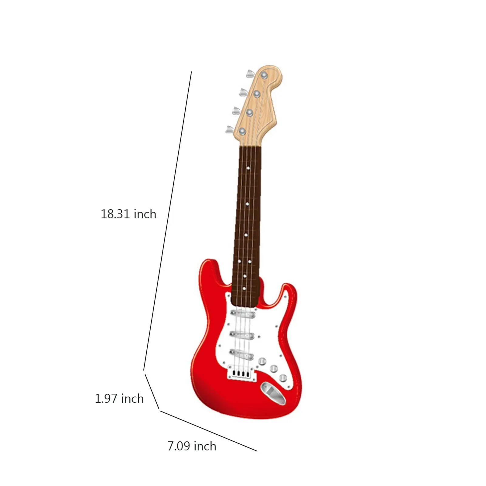 17In Guitar Toy For Kids4 Strings Electric Guitar Musical Instruments For Children Portable Electronic Instrument Toy
