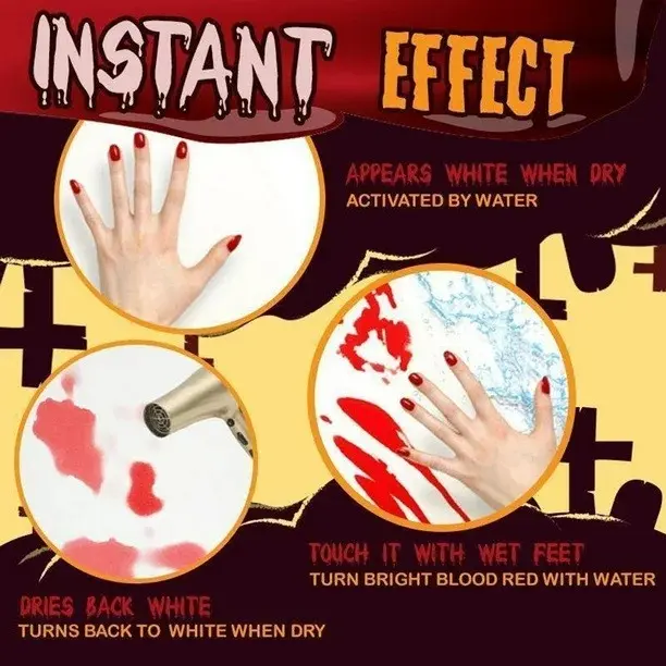 Halloween Gifts Blood Bath Mat Color Changing Sheet Turns Red Wet Horror Bloody Footprints Shower Carpet Bathroom Non-slip Rug