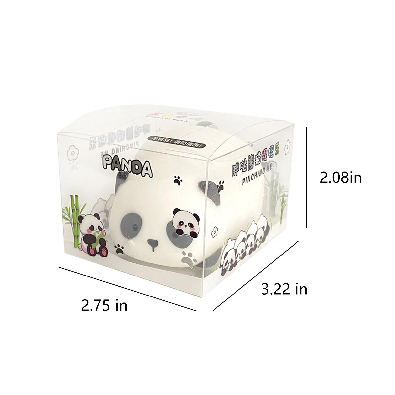 Happy Panda Decompression Toy Animal Squeeze Antistress Toy Black White Panda Doll Stress Relief Pinch Slow Rebound Fun Toy