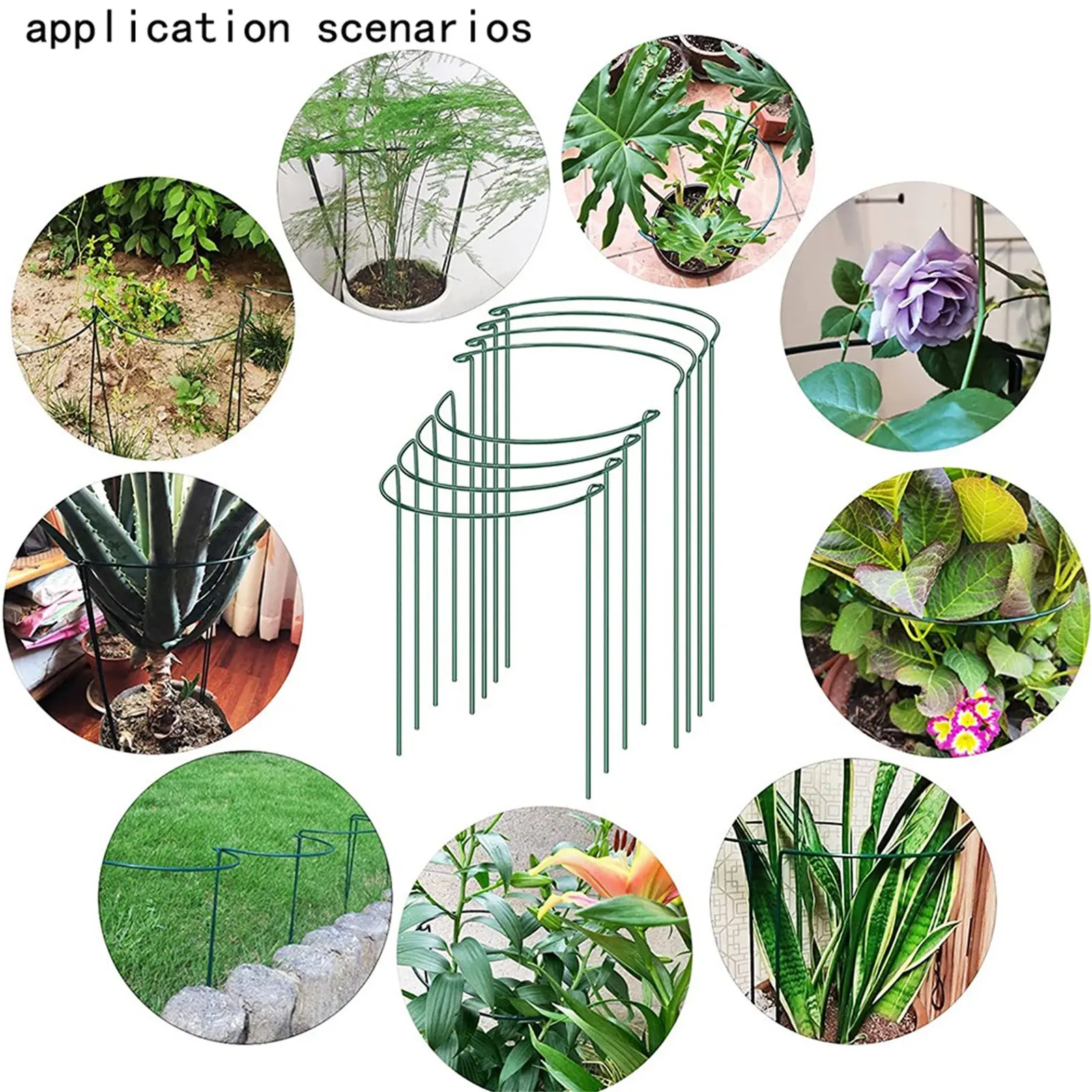 4pc Adjustable Climbing Plant Support Cage Garden Trelli Telescopic Flower Tomato Stand Garden Tool Four-legged Orchid Frame