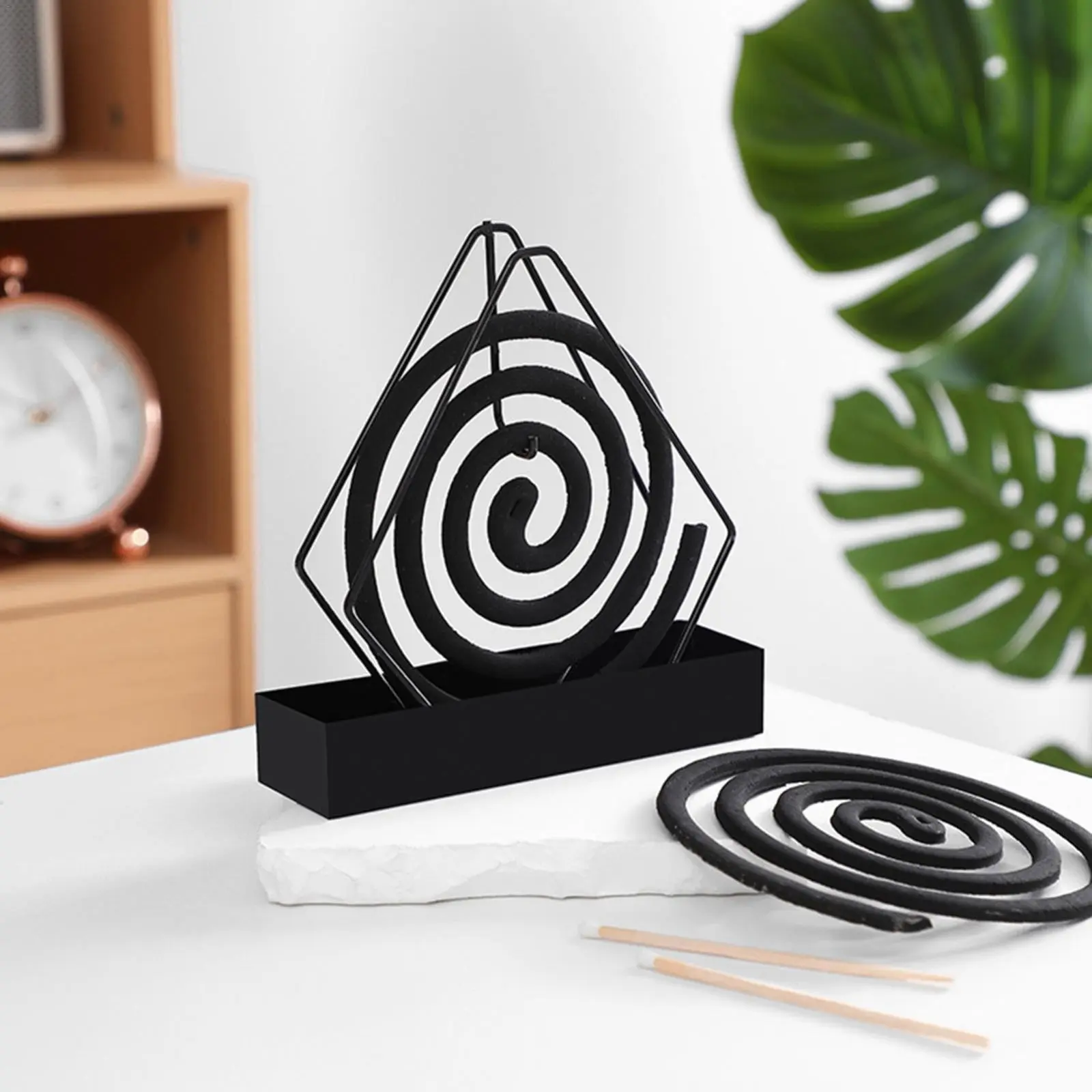 With Tray Mosquito Coil Holder Iron Anti-Mosquito Mosquito Incense Rack Ornaments Flower shape Mosquito Repellent