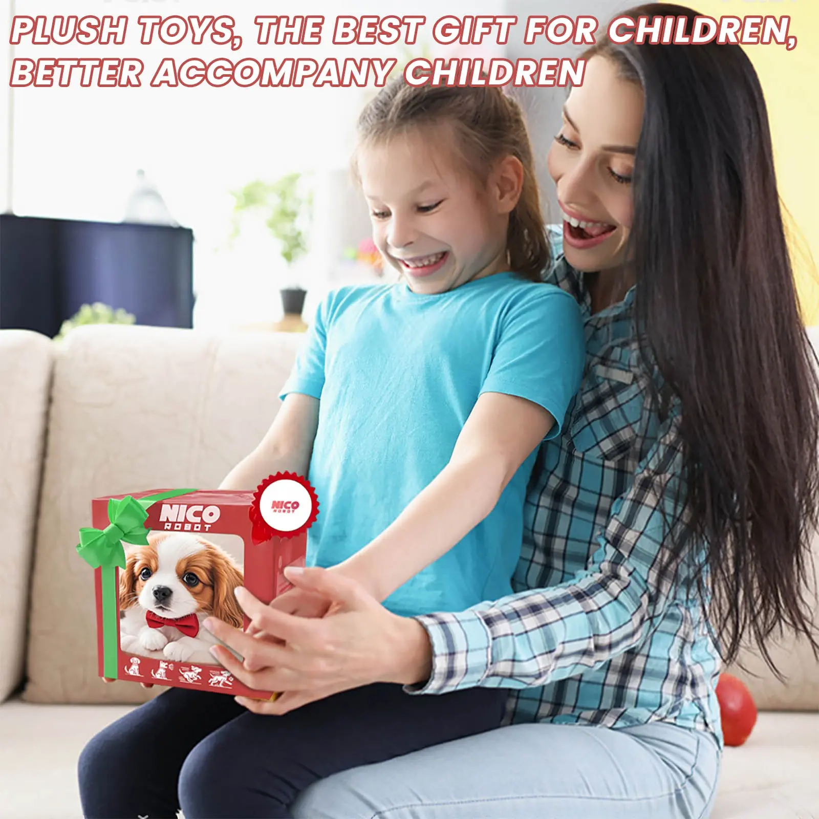 Electronic Walking and Barking Plush Dog Toy Interactive Puppy Dog with Remote Control for Kids Toddler Gifts toys