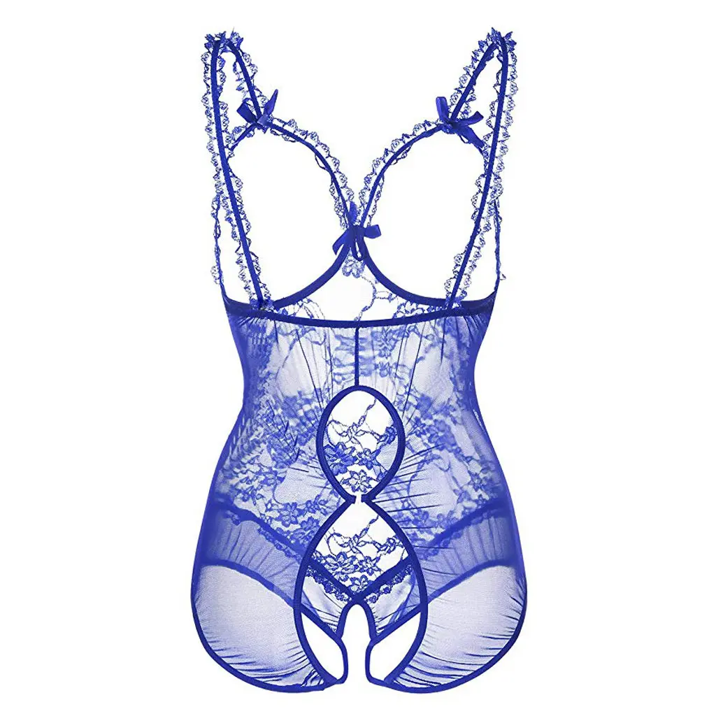Sexy Lace Cupless Teddy Sexy Lingerie Open Cup Bra Erotic Lenceria Costume Babydoll Crotchless Sexy Bodysuit Big Size