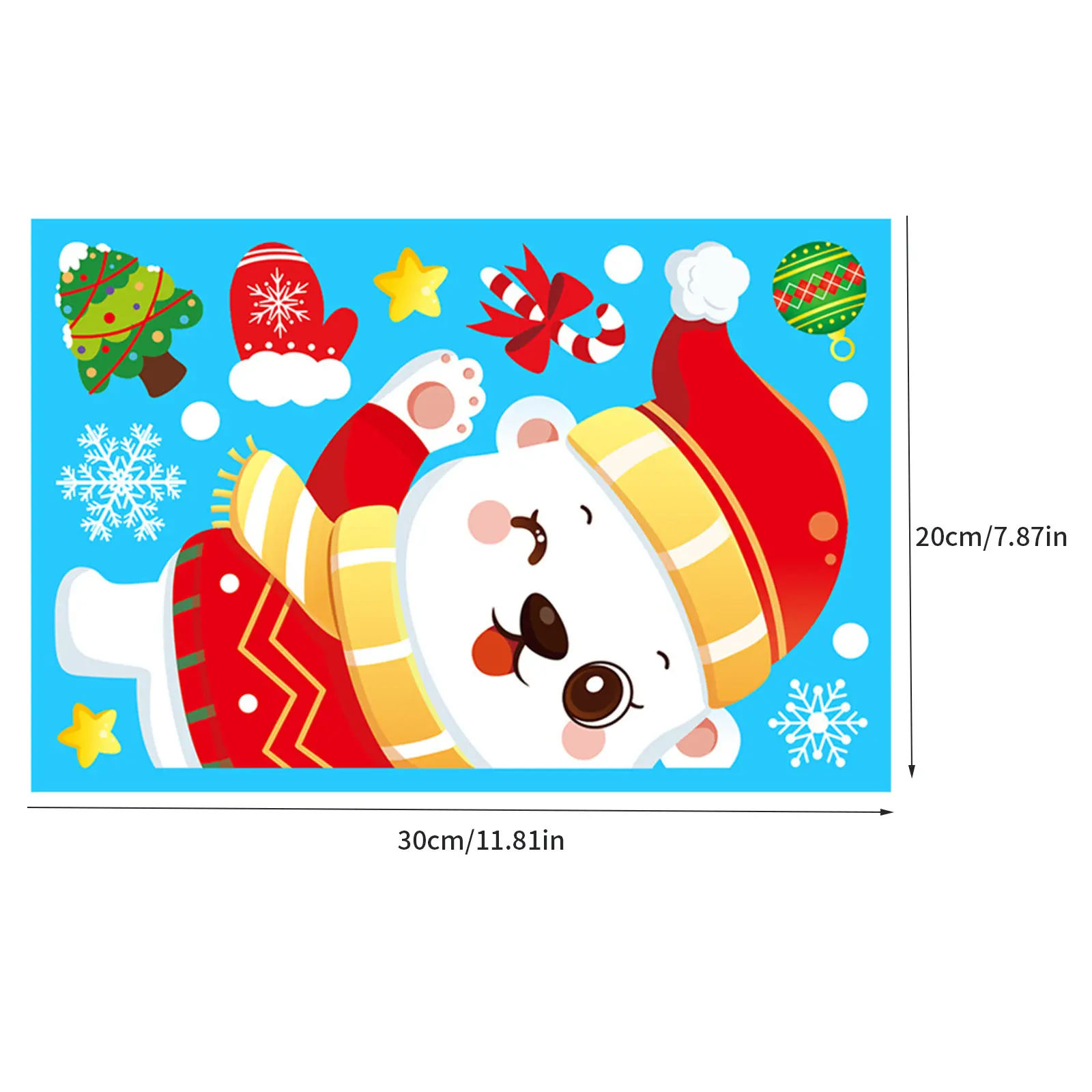 Christmas Stickers Electrostatic Glass Stickers Santa Claus Deer On Christmas Windows Walls Decor Xmas Gift Navidad DecoracióN