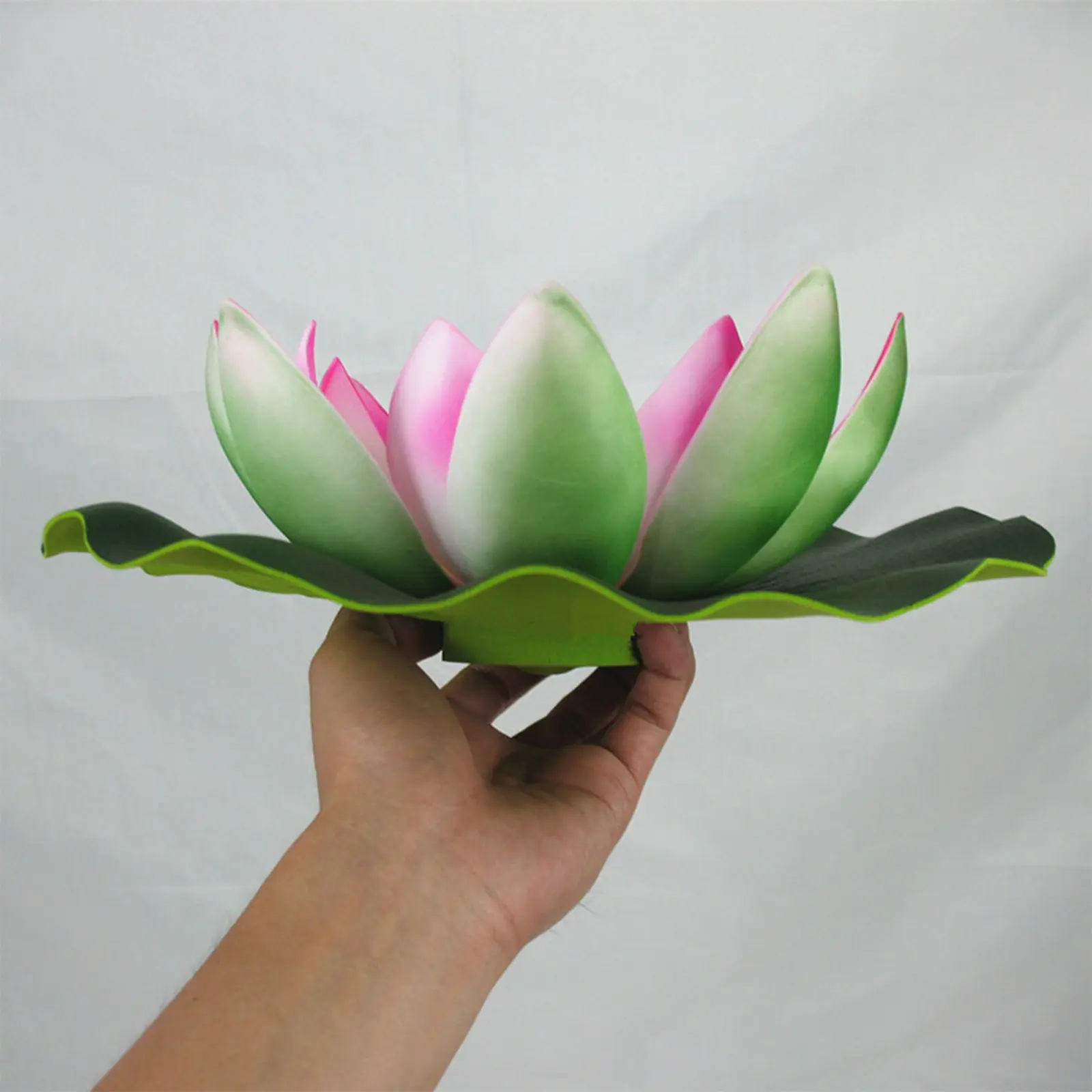 1pc Solar Floating Lotus Shape Water Surface Decor Fountain Decor Bird Bath Lotus Waterscape For Fish Tank Pool Pond Outdoor Gar