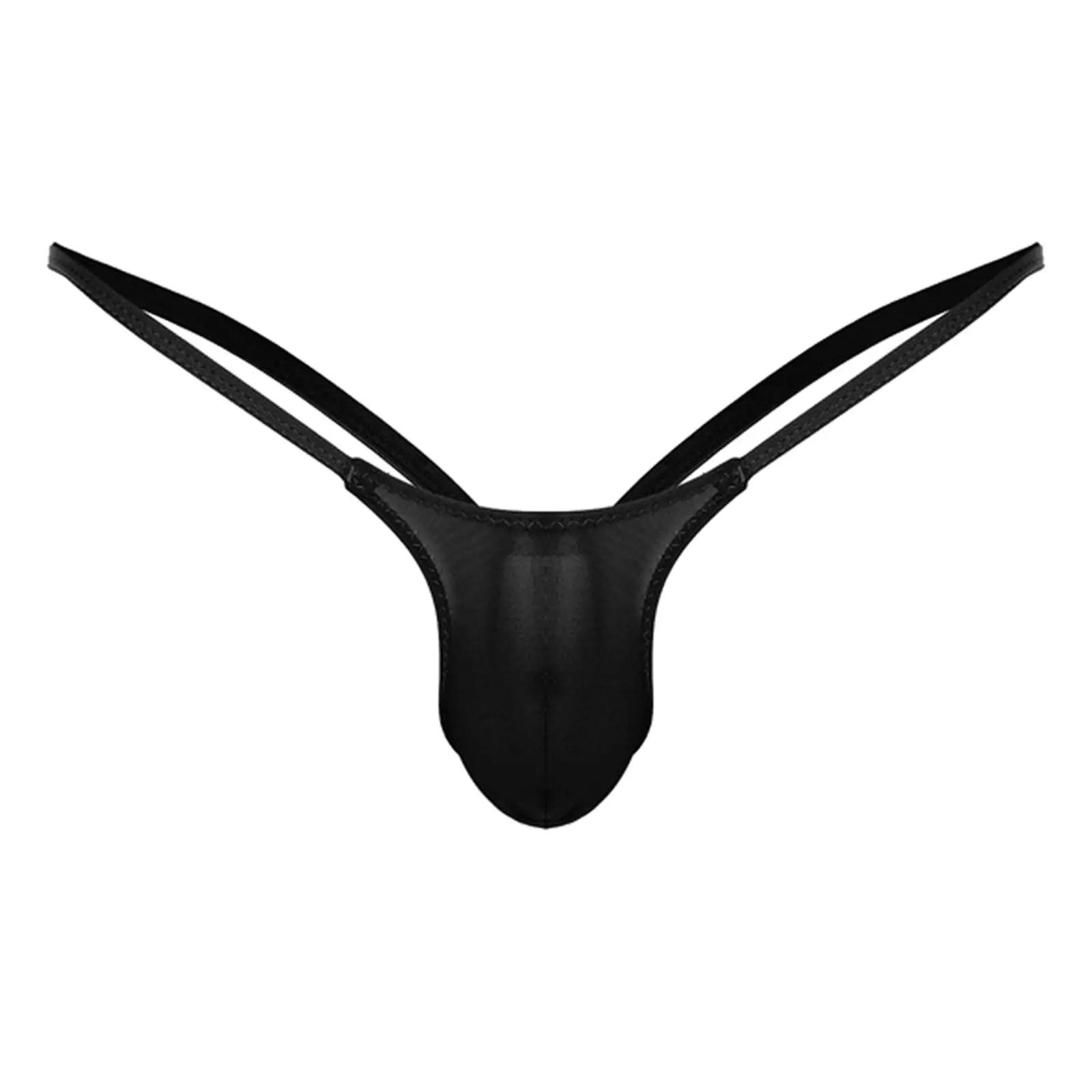 Sexy Men's Thongs Solid Color Sling Low-Rise T Shorts Thong Bulge Pouch Underwear Pump Man Soft Briefs G-string Panties