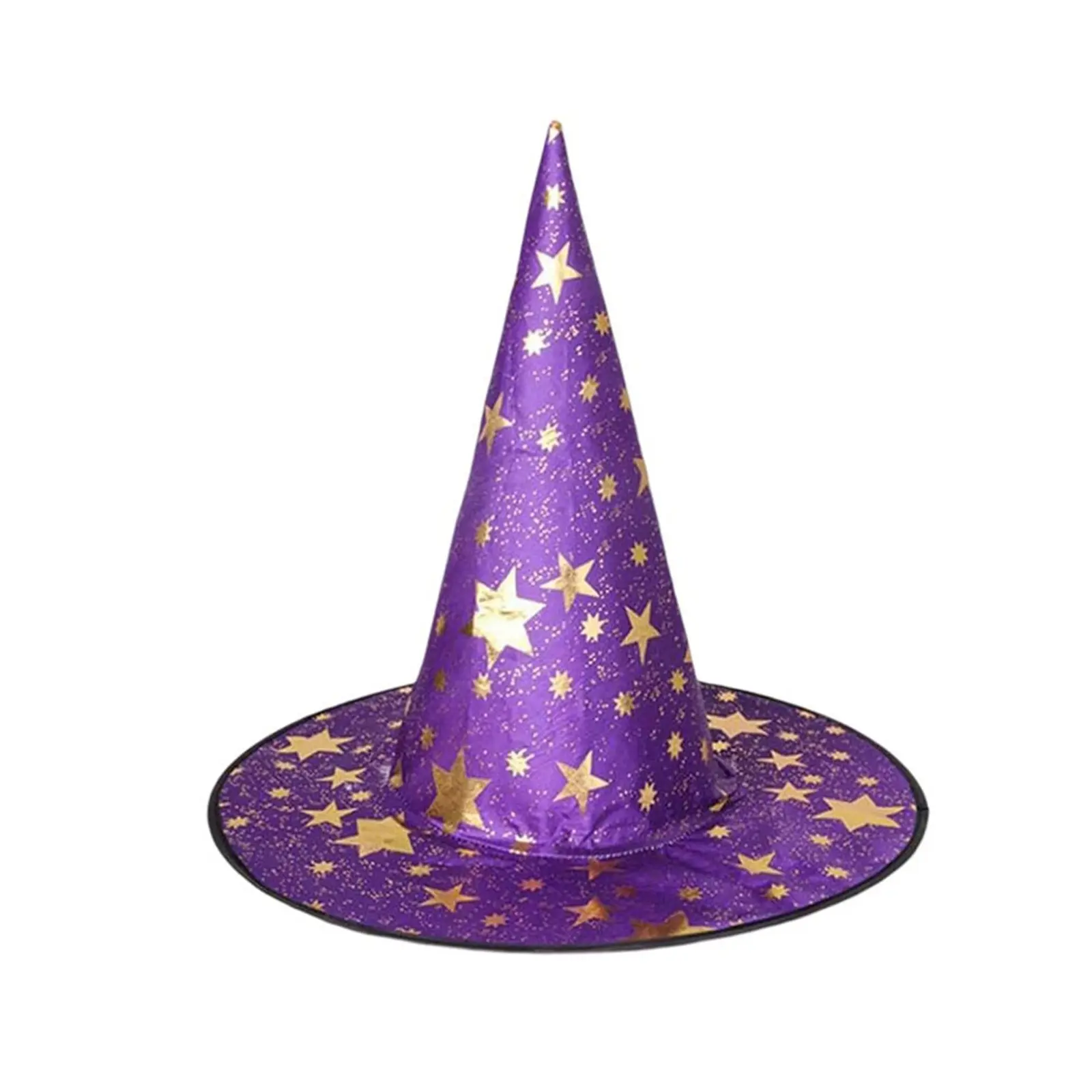 Halloween Hat Children Adult Masquerade Dress Up Magician Bronzing Wizard Pentagram Hat Halloween Party Witch Hat Favor