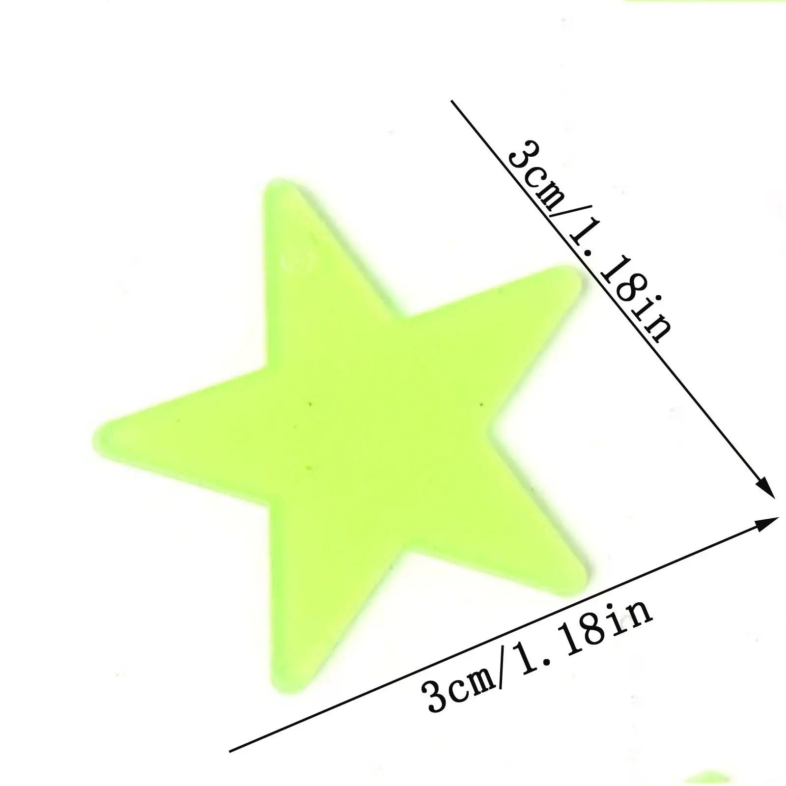 100pcs/lot 3D Ceiling Home Decor Stars Glow In The Dark Wall Stickers Energy Storage Stars For Kids Baby Room Bedroom