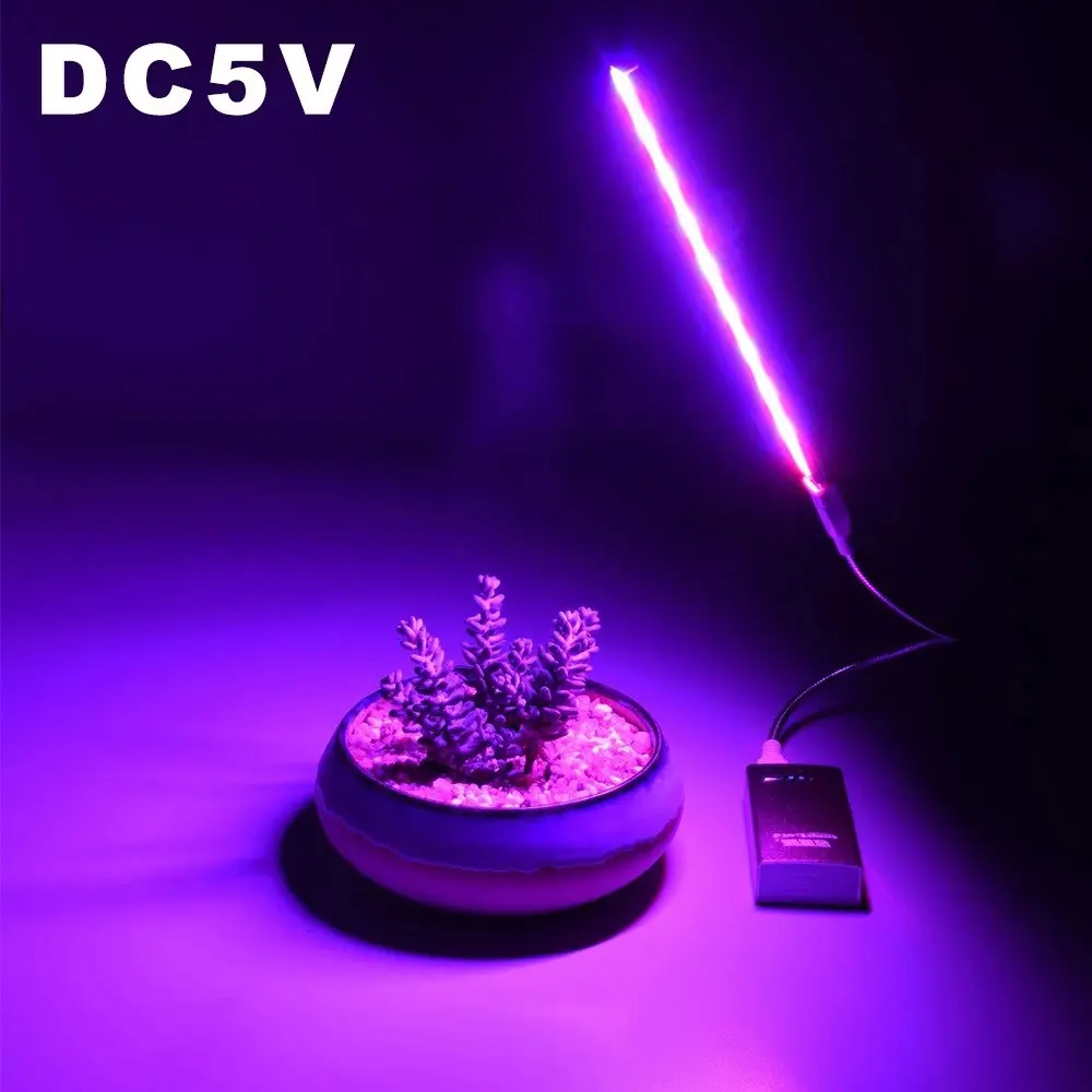 LED Full Spectrum Plant Lamp USB Grow Light Flexible LED Growth Light Phyto Lamp Flower Seedling Hydroponic Lighting