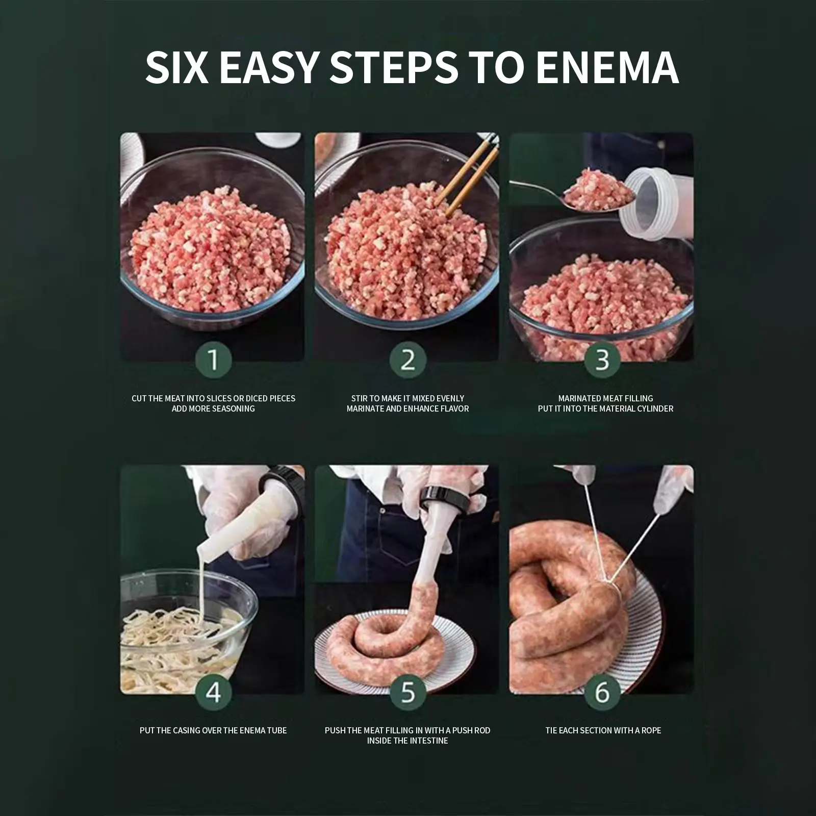 Manual Sausage Stuffing Machine Homemade Sausage Stuffer Sausage Syringe Sausage Stuffer Gadgets Manual Meat Injector Tools