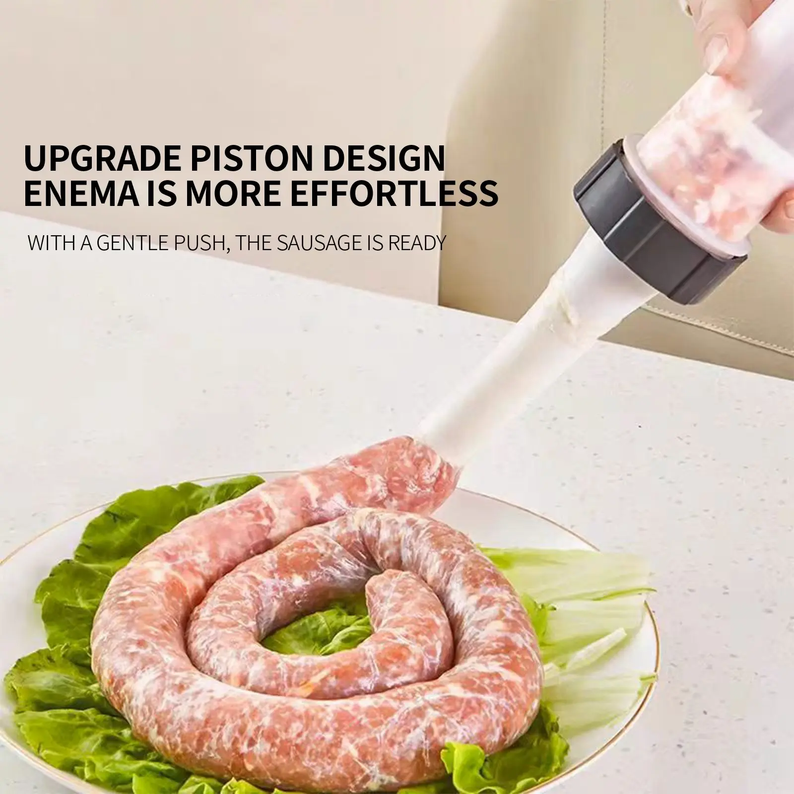 Manual Sausage Stuffing Machine Homemade Sausage Stuffer Sausage Syringe Sausage Stuffer Gadgets Manual Meat Injector Tools