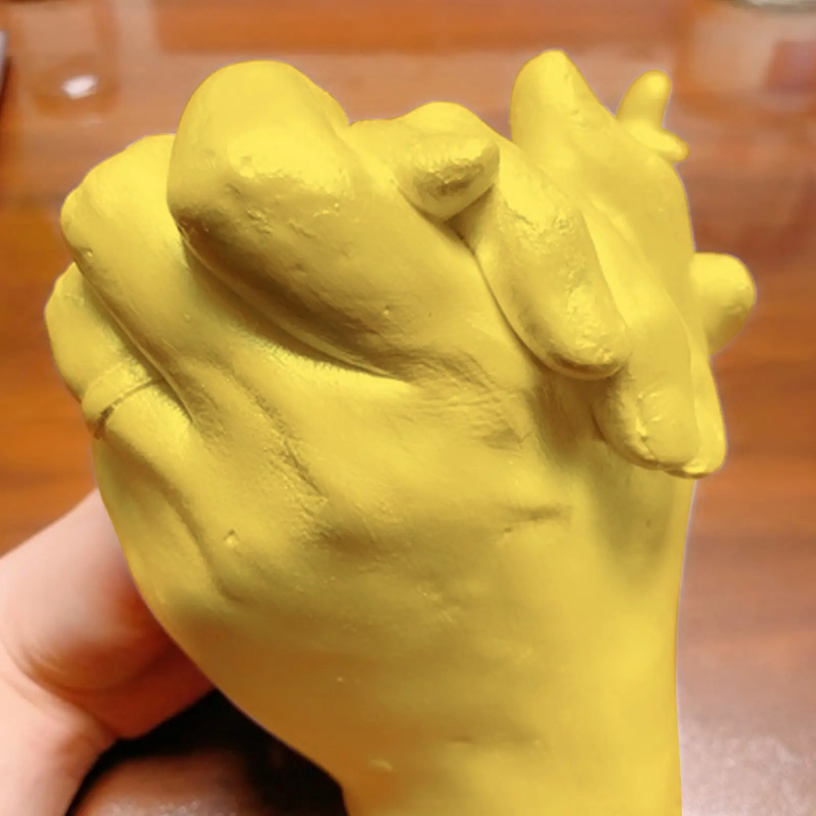 Lover Keepsake Hands Casting Kit Large DIY Plaster Statue Molding Kit Hand Holding Fingerprint Kids Baby Newborn Foot Mold