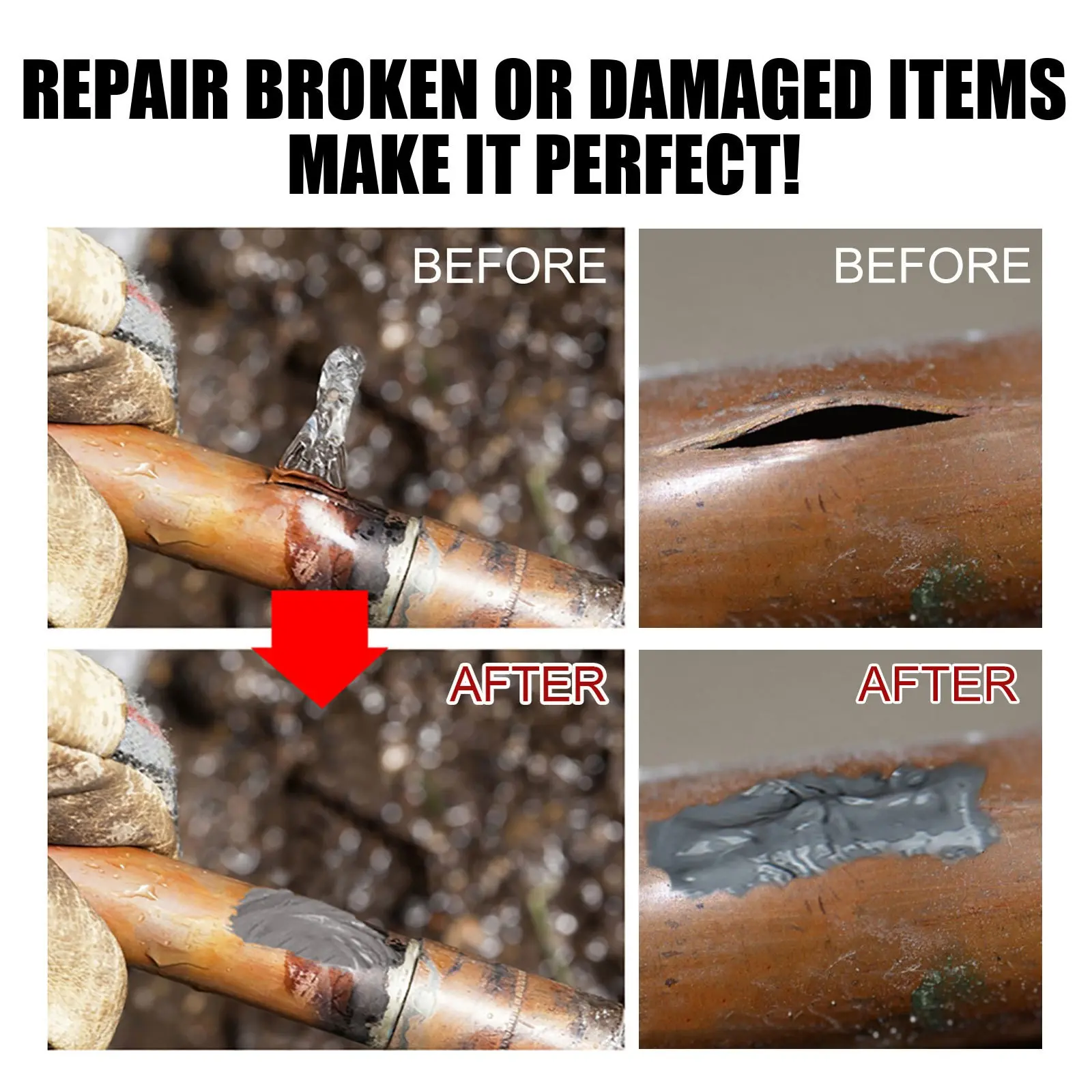 AB Casting Adhesive Repair Agent High Strength Metal Repair Glue Fits Sealing Metal Wood Adhesive Industrial Repair Supplies