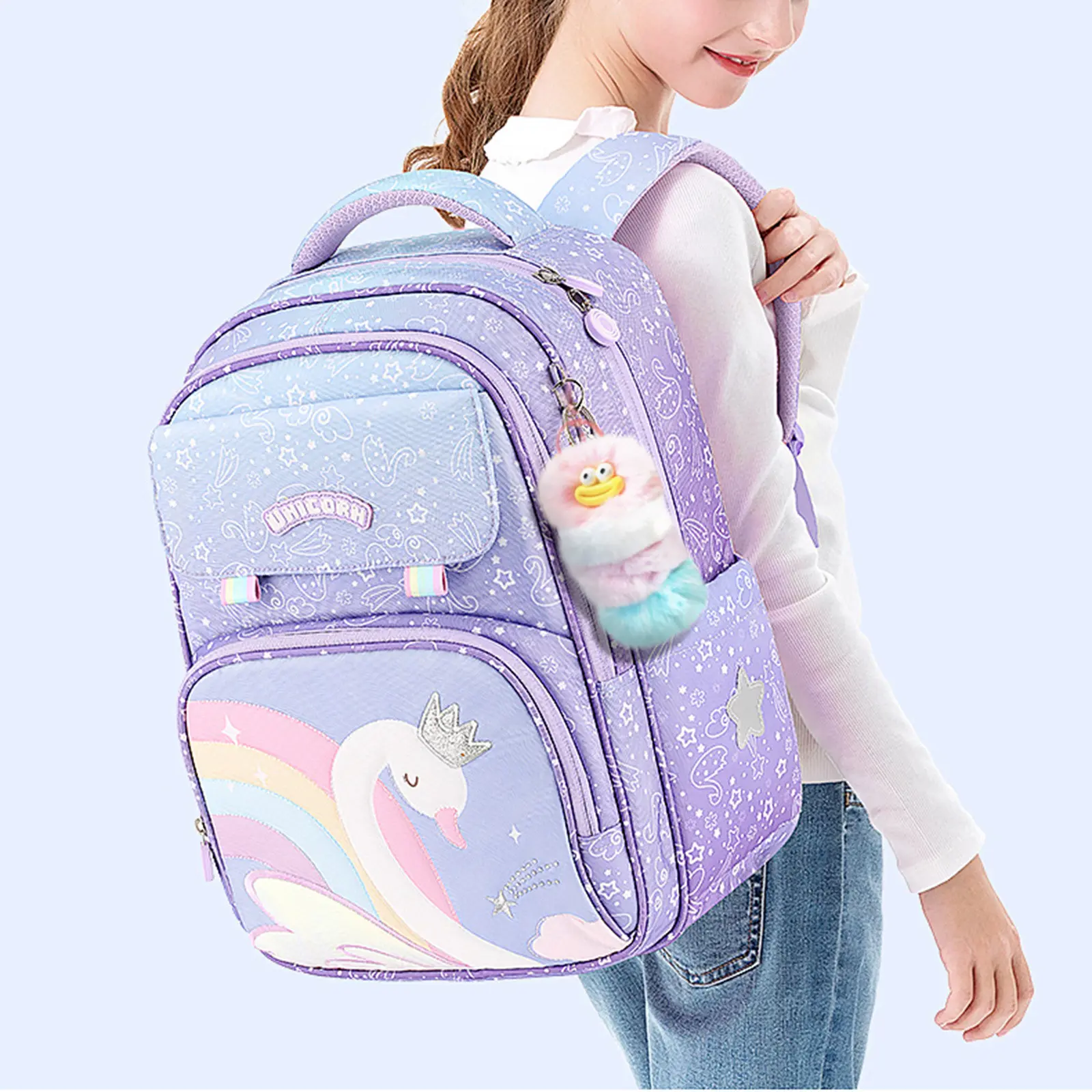 Back To School Gift Keychain Primary School Student Gift Back To School Charm Back To School Keychain Insect Plush Gift