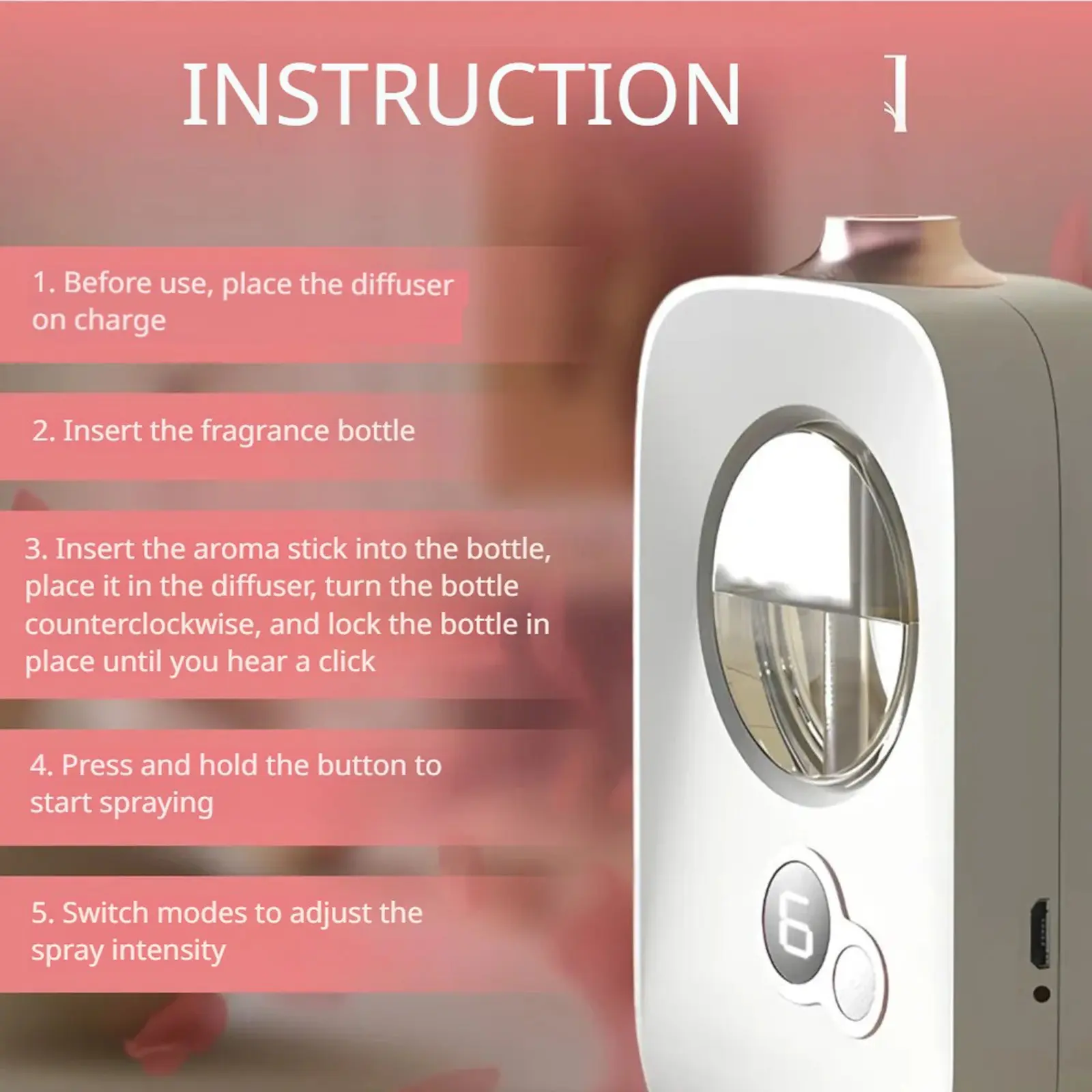 Desktop Diffuser USB Aromatherapy Humidifier Atomizer USB Household Humidifier Hydrating Instrument Bedroom Office