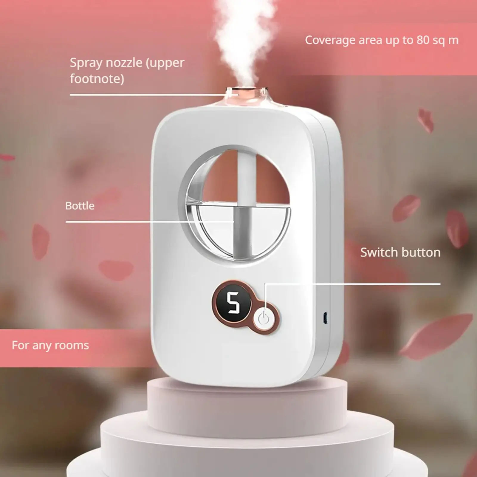 Desktop Diffuser USB Aromatherapy Humidifier Atomizer USB Household Humidifier Hydrating Instrument Bedroom Office