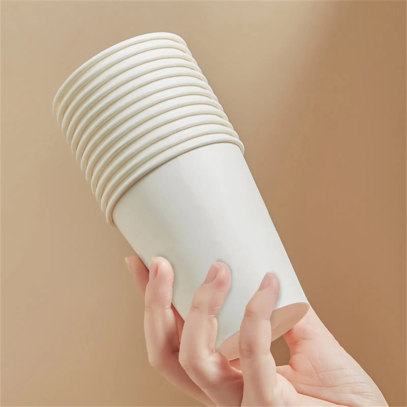 Disposable 210ml Paper Cups Supermarket Tasting Party Snack Packaging Office Coffee Drinks Candies Hotel Mini Mouthwash Cup